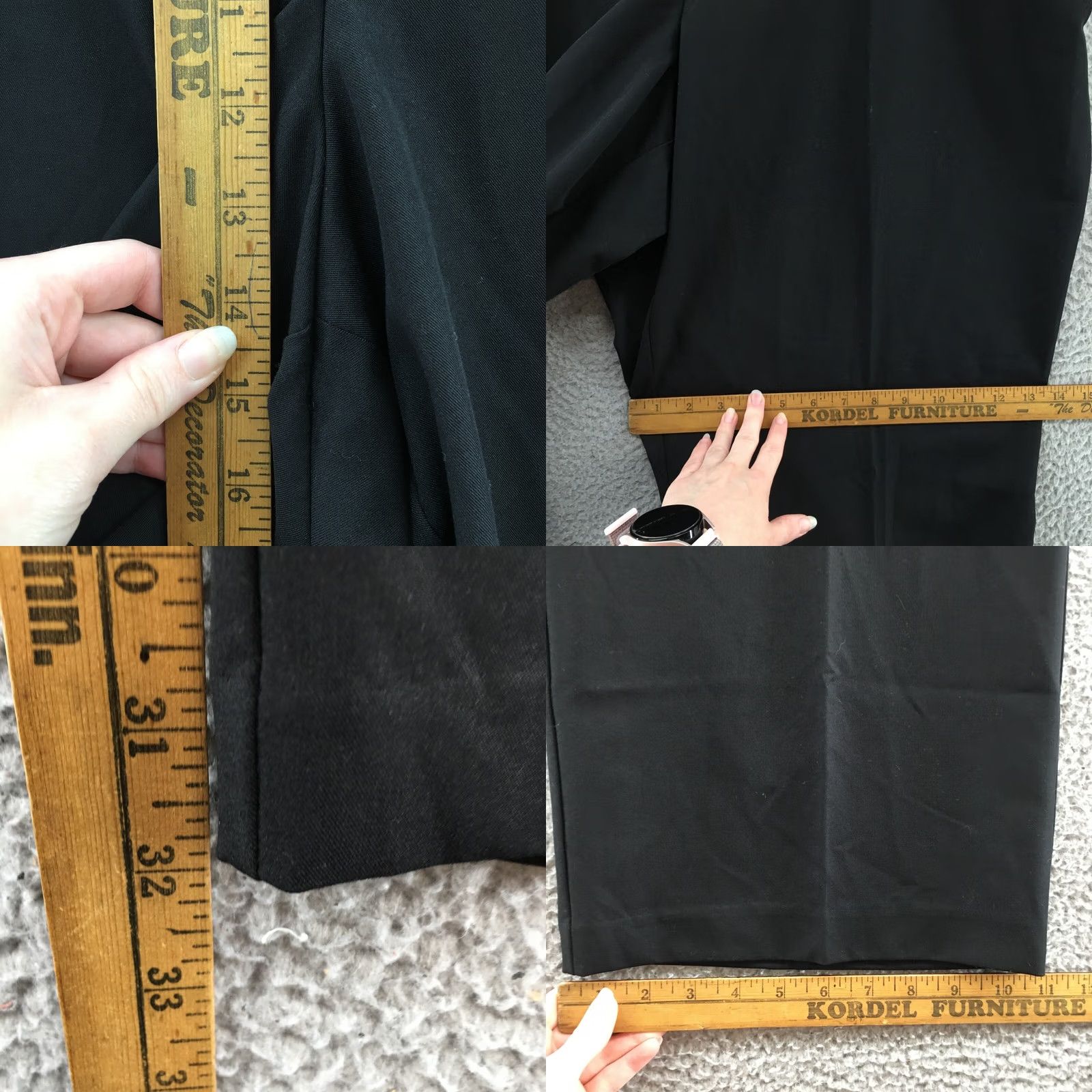 Worthington Worthington Straight Leg Chino Pants Womens 24W Black Hi-Rise NEW Size 42" / US 20 - 8 Thumbnail