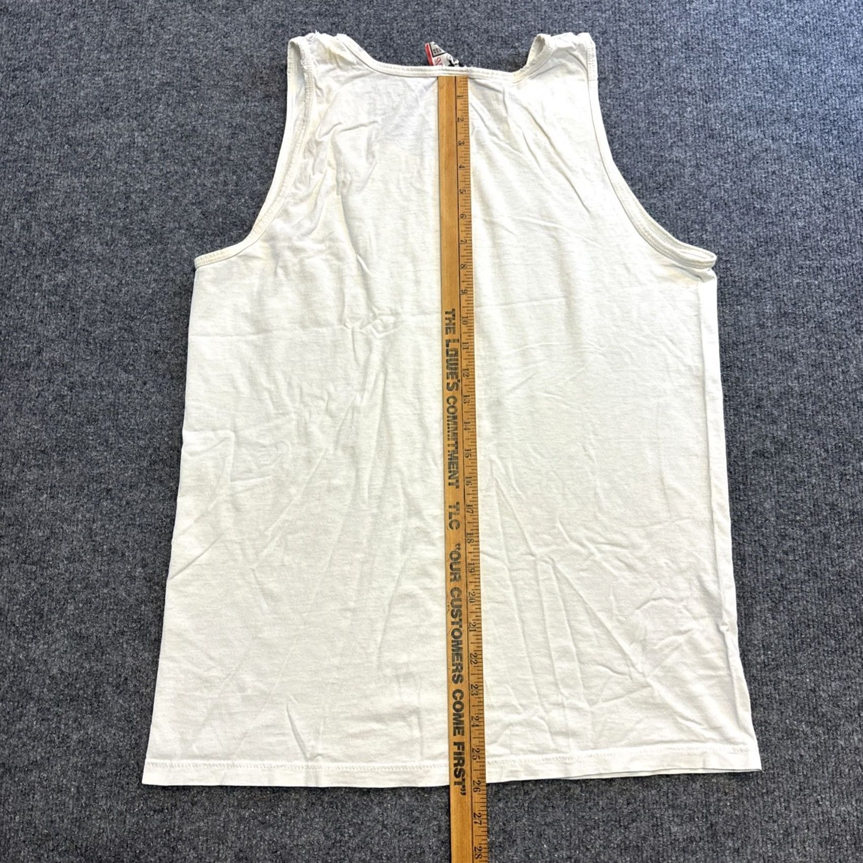 Disney VINTAGE Walt Disney Tank Top White USA Mens L Mickey Mouse Crew Neck Sleeveless Cotton 80’s Disney Designs USA Theme Mens Vintage Size US L / EU 52-54 / 3 - 6 Thumbnail