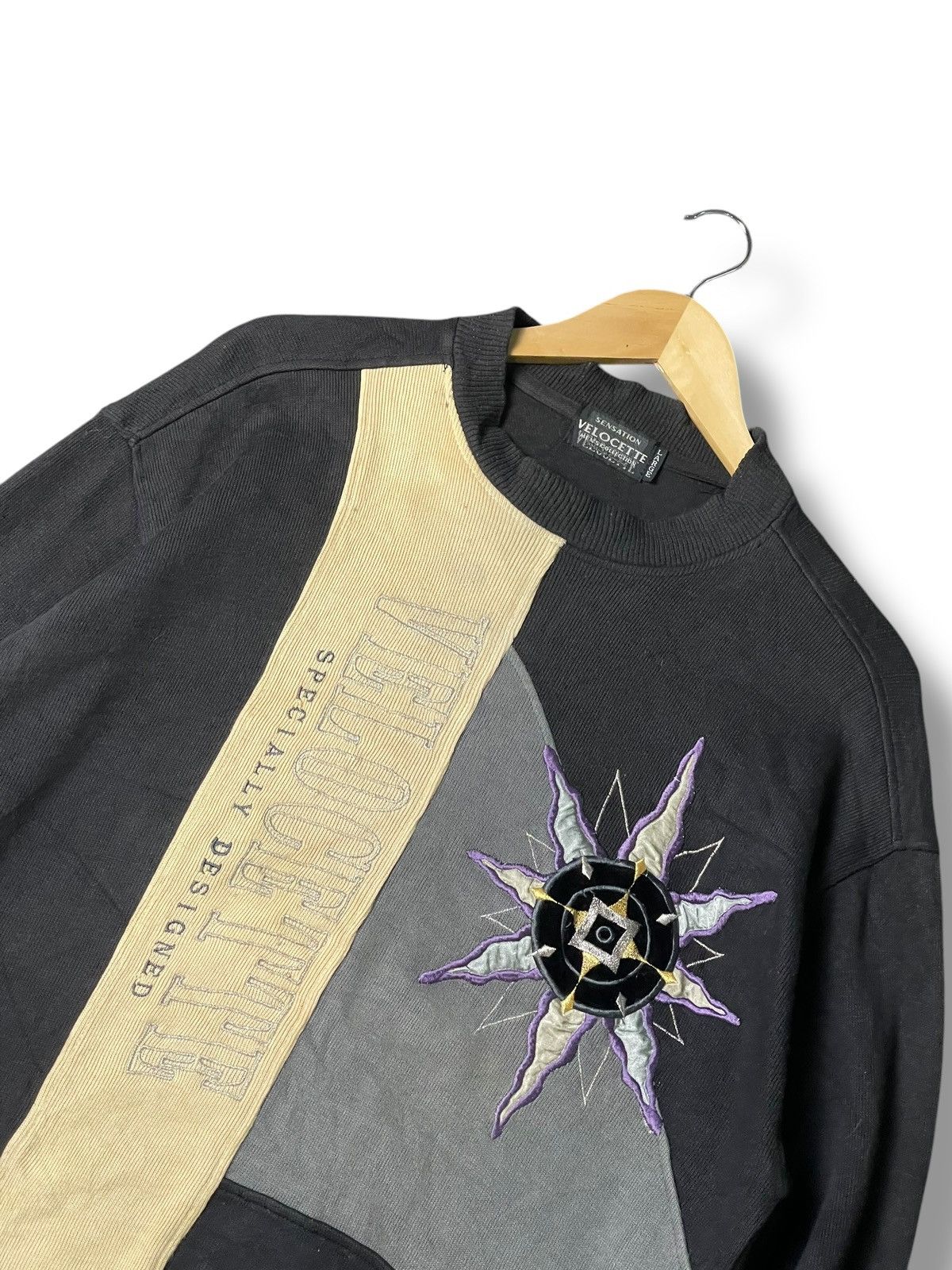 Japanese Brand Vintage VELOCETTE Embroidered Sweatshirt (100) Size US L / EU 52-54 / 3 - 2 Thumbnail