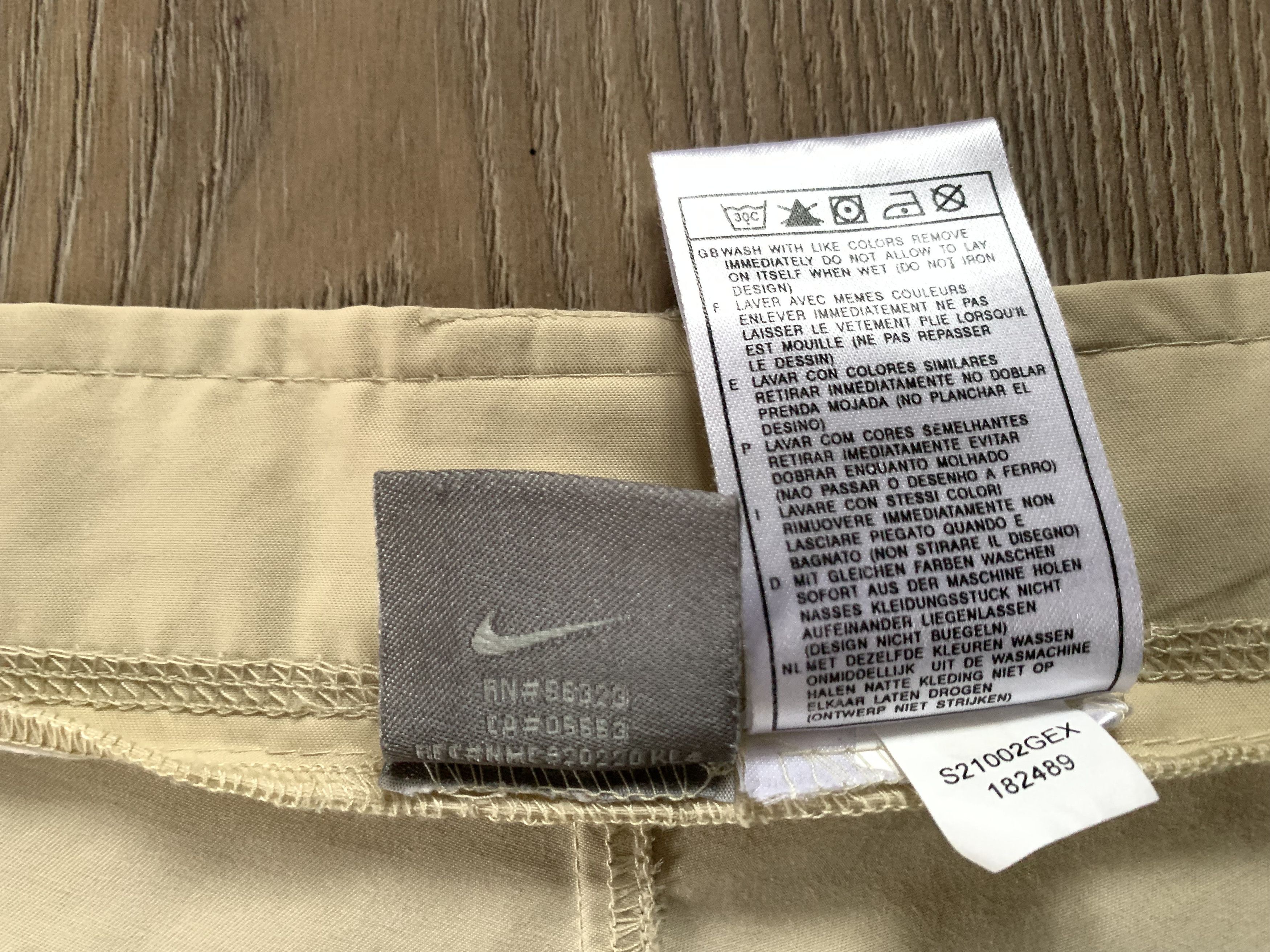 Nike × Vintage Rare Nike Vintage Beige Breeches Shorts Knickers Y2K Size US 32 / EU 48 - 10 Thumbnail