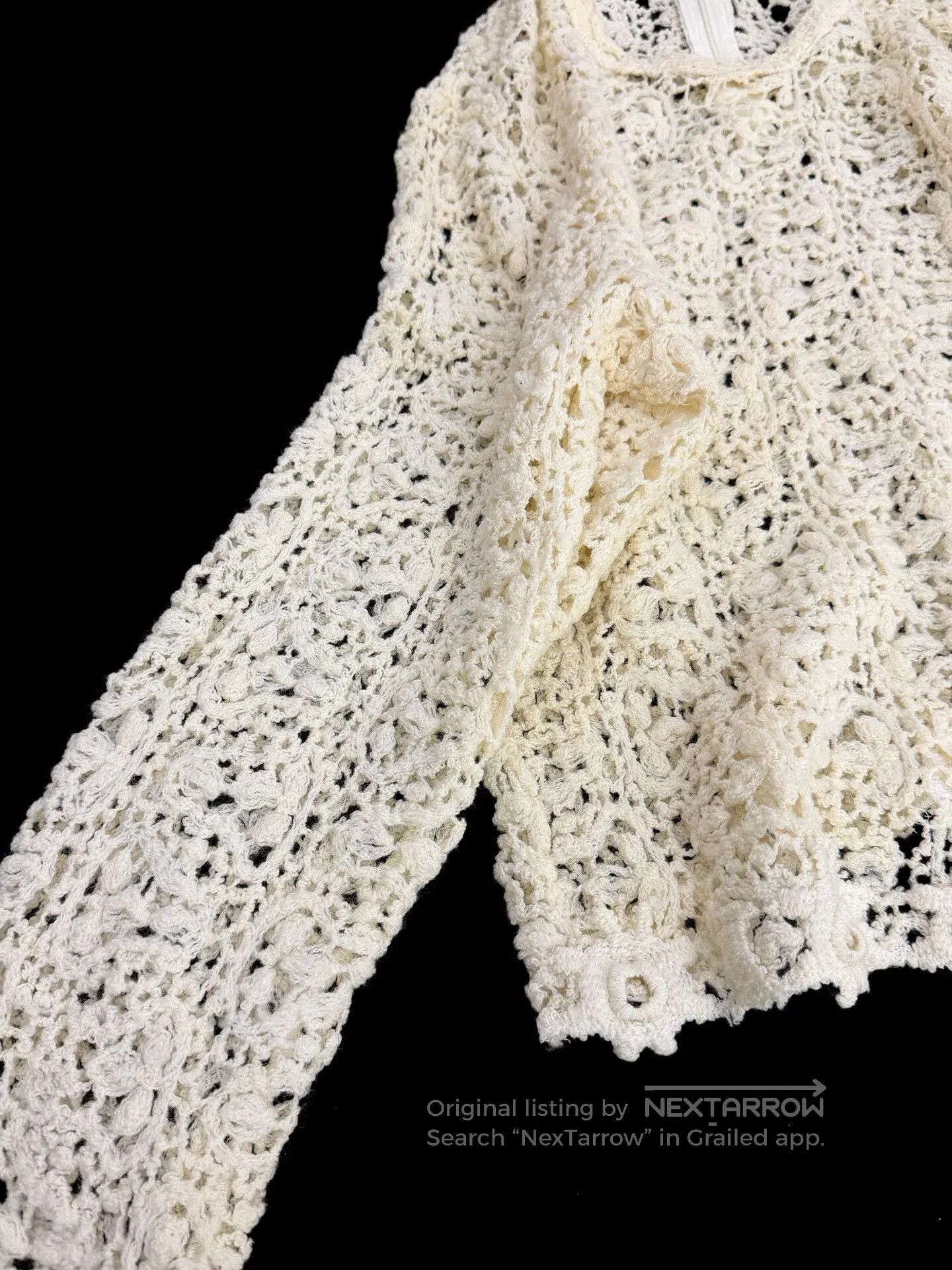 Comme des Garcons Comme des Garçons 1988 Wool Crochet Top. Size M / US 6-8 / IT 42-44 - 4 Thumbnail