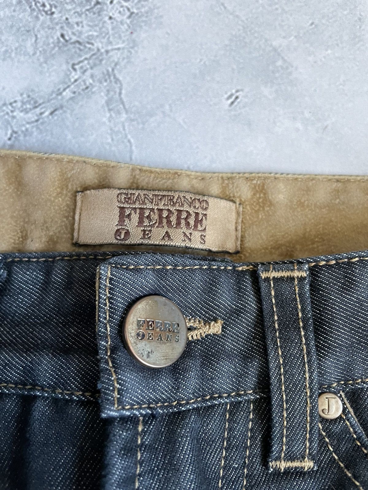 Gianfranco Ferre Archival GianFranco Ferre Suede Denim Pants Size US 30 / EU 46 - 7 Thumbnail
