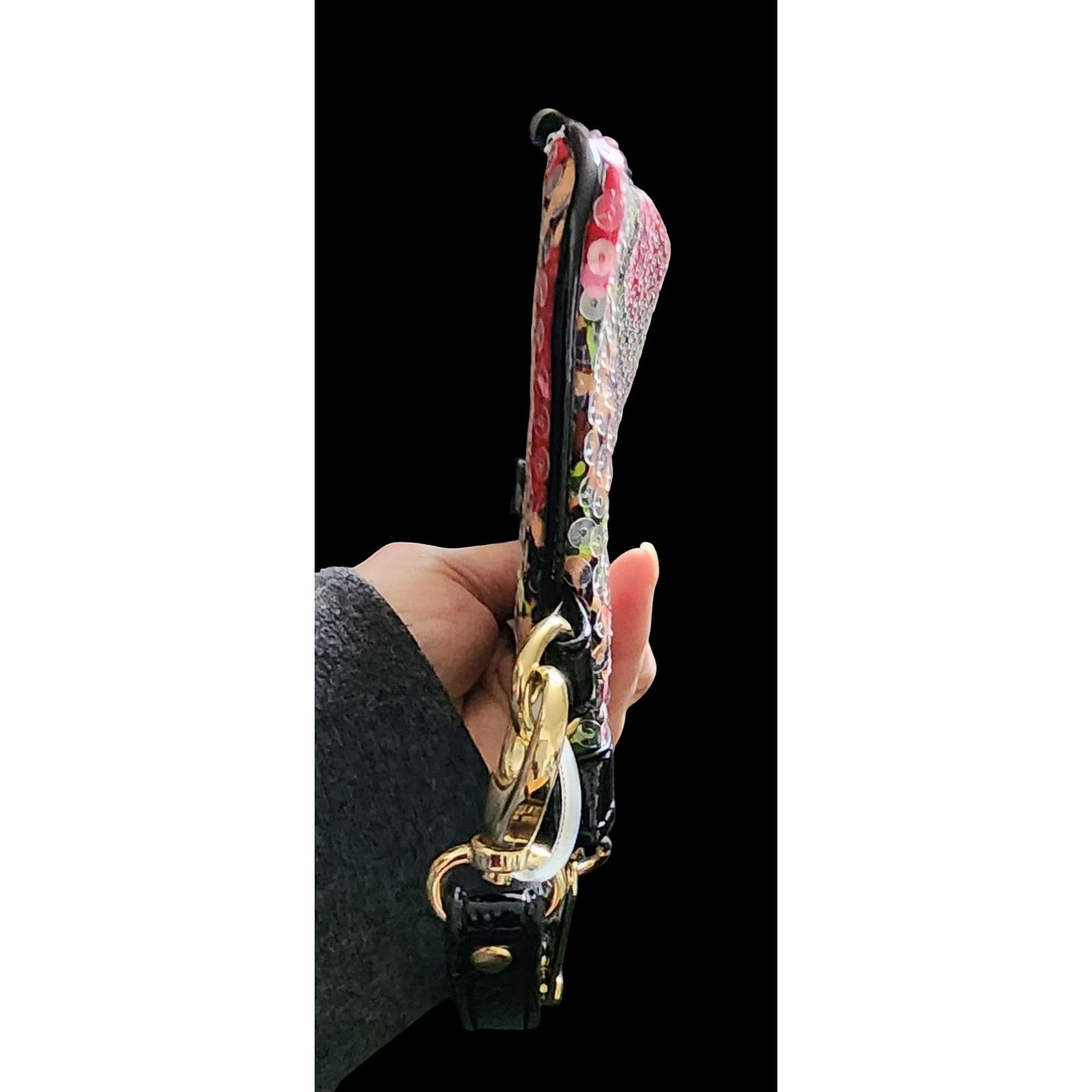 Betsey Johnson Betsey Johnson Betseyville Wristlet Sequin Cheetah Blossom Size ONE SIZE - 5 Thumbnail