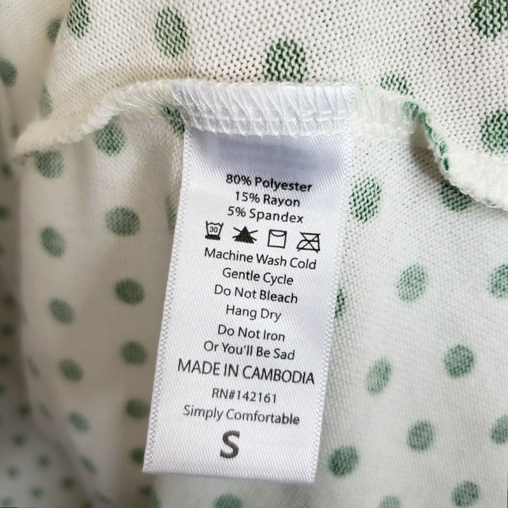 Vintage VINTAGE LuLaRoe Womens Cardigan Sz Small Green White Polka Dot Open Front Pockets Size S / US 4 / IT 40 - 5 Thumbnail
