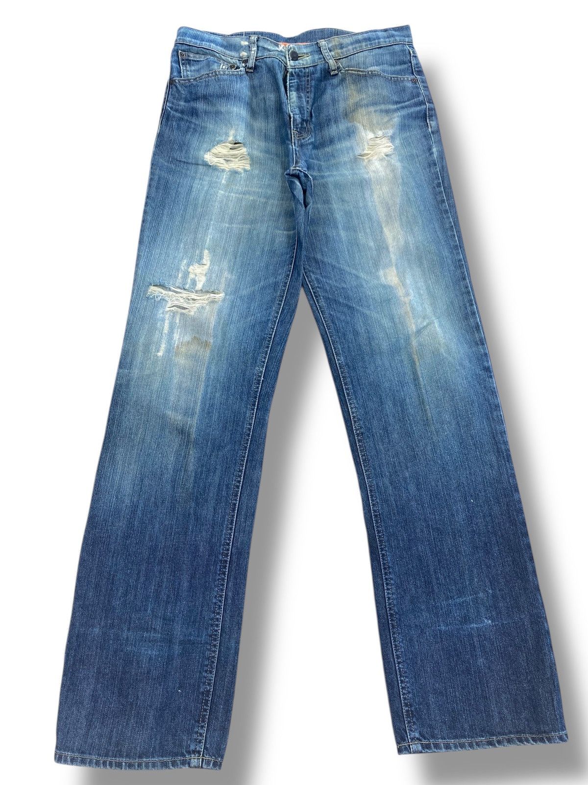 Japanese Brand Japanese Brand Faded Wash Ripped Style Loose Jeans Size US 32 / EU 48 - 1 Thumbnail