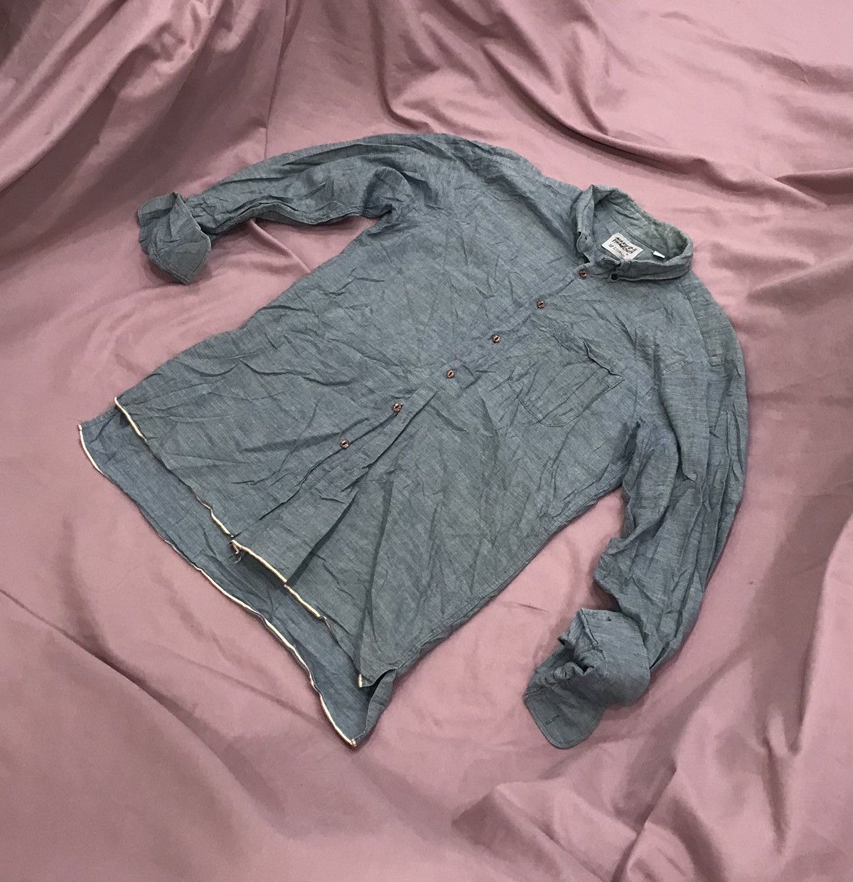 Naked & Famous JAPANESE SELVEDGE NAKED&FAMOUS COTTON BUTTON UP Size US L / EU 52-54 / 3 - 8 Thumbnail