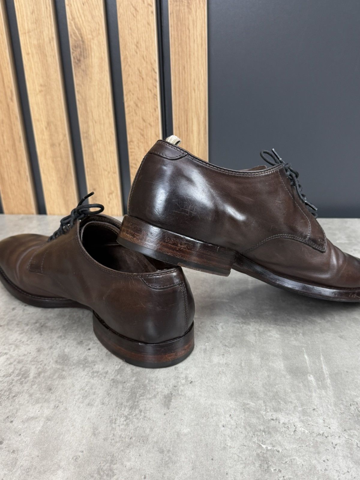 Officine Creative Officine Creative Brown Leather Lace Up Shoes Size 42 Size US 9 / EU 42 - 11 Thumbnail