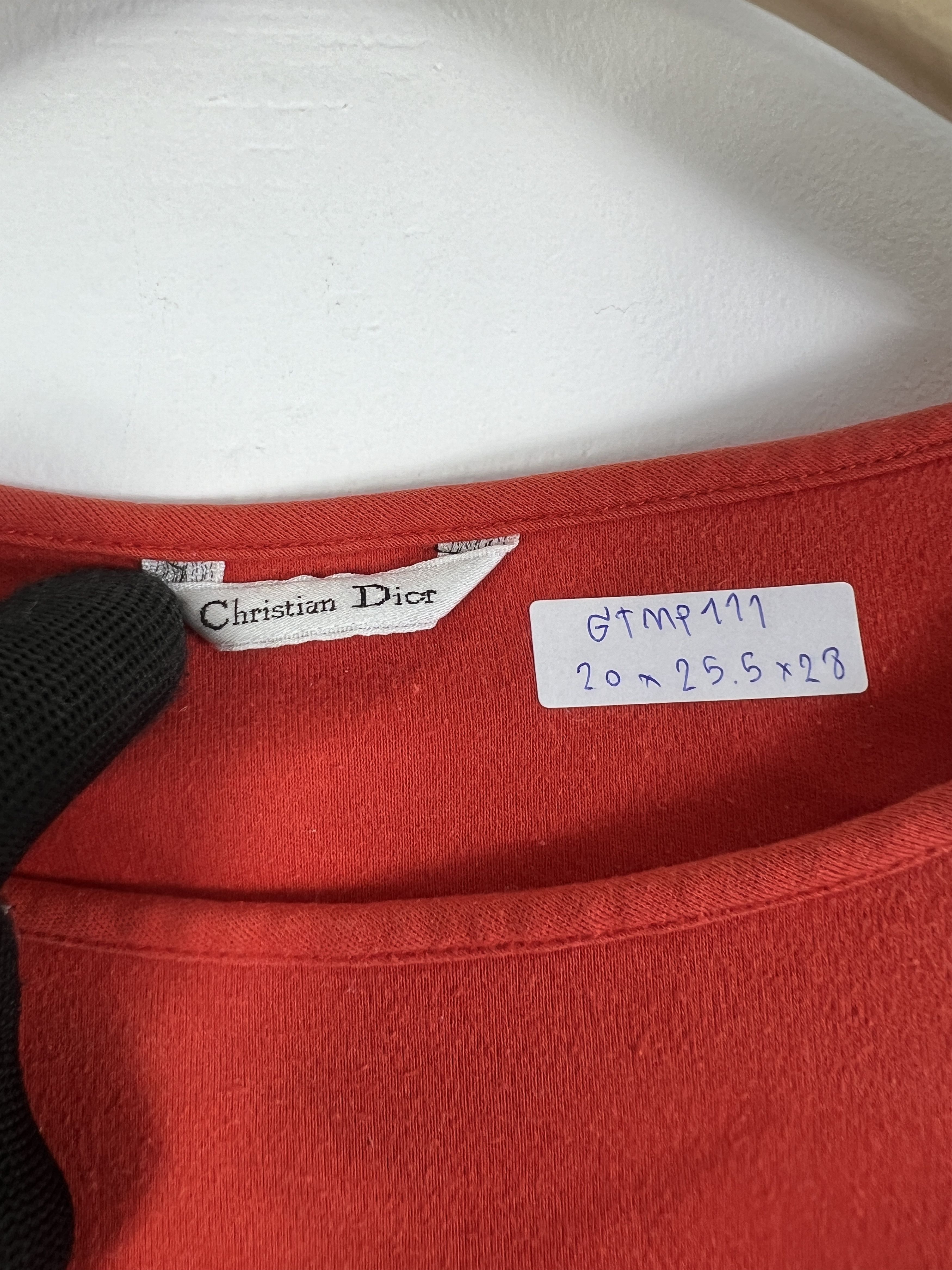 Dior Vintage Christian Dior Embroidery Box Logo L/S Tee GTMP111 Size L / US 10 / IT 46 - 3 Thumbnail