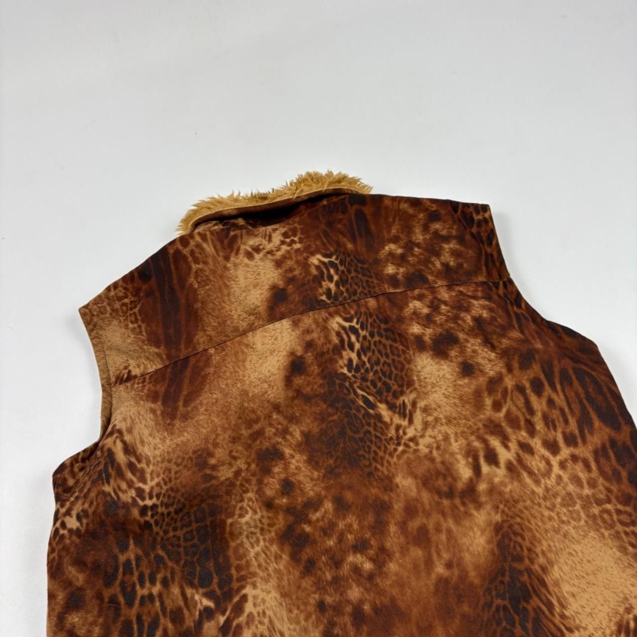 Japanese Brand × Vintage Leopard print fur vest Size S / US 4 / IT 40 - 4 Thumbnail