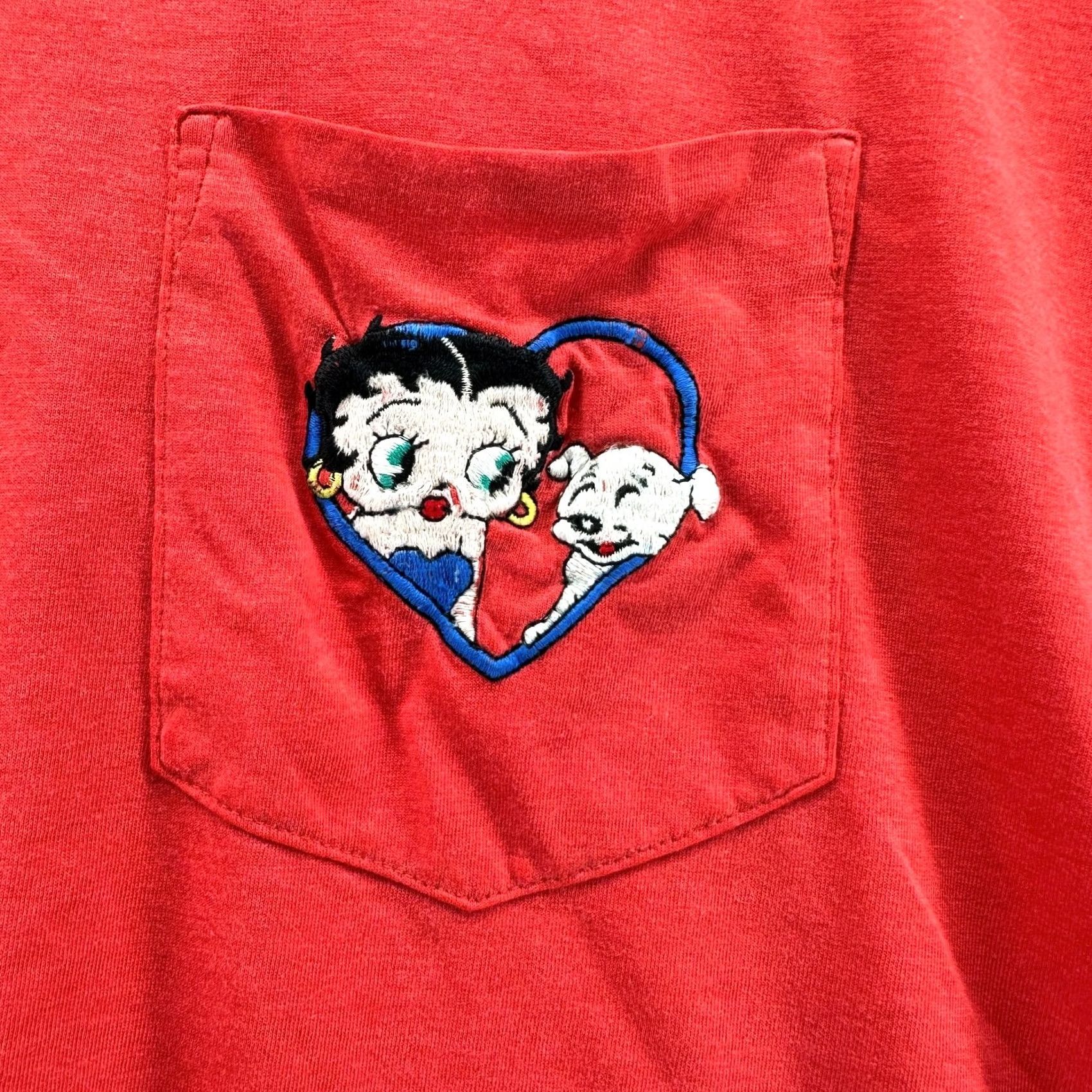 Vintage VINTAGE? Betty Boop intimates T-Shirt Red Men's Medium Crew Neck Short Sleeve Pullover Size US M / EU 48-50 / 2 - 7 Thumbnail
