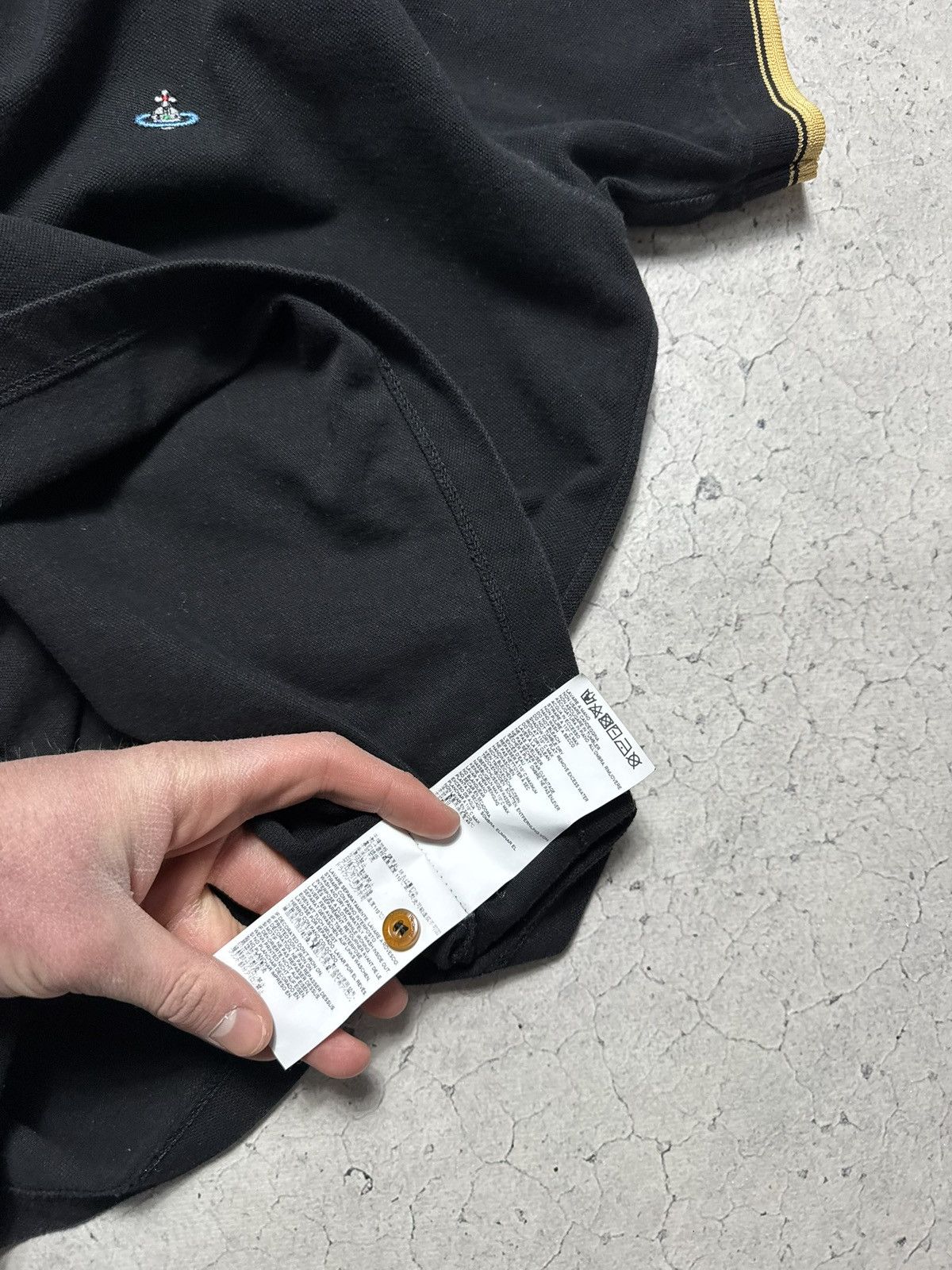 Vivienne Westwood Vivienne Westwood Black Luxury Polo Shirt Size L Size US L / EU 52-54 / 3 - 10 Thumbnail