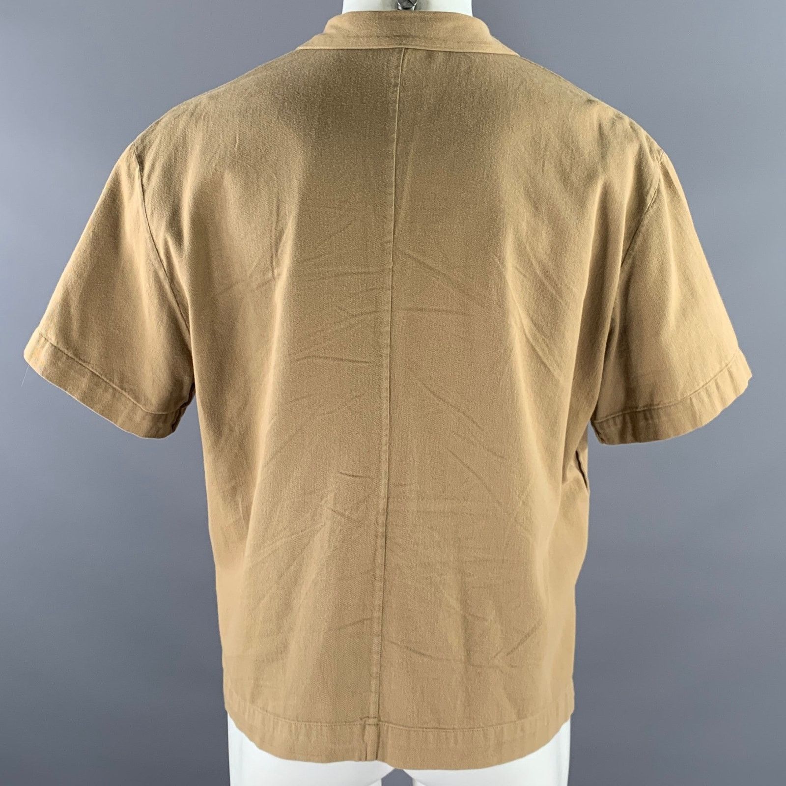 Other R. SWIADER Size S Camel Cropped Camp Short Sleeve Shirt Size US S / EU 44-46 / 1 - 4 Thumbnail
