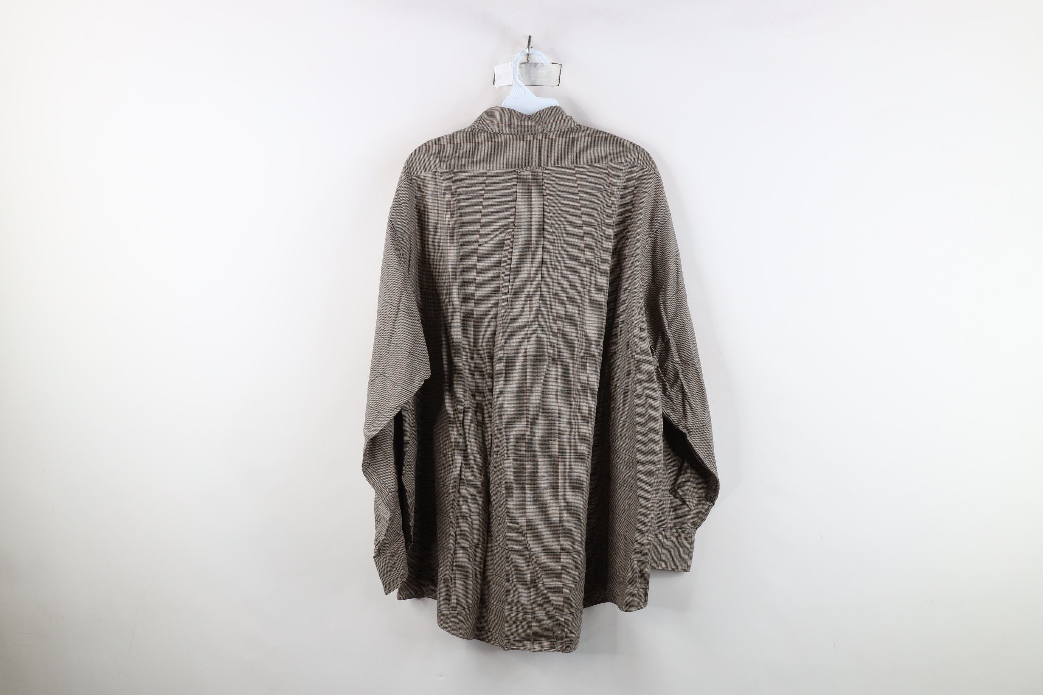 Lands' End Vintage 90s Lands End Houndstooth Collared Button Down Shirt Size US XL / EU 56 / 4 - 10 Thumbnail