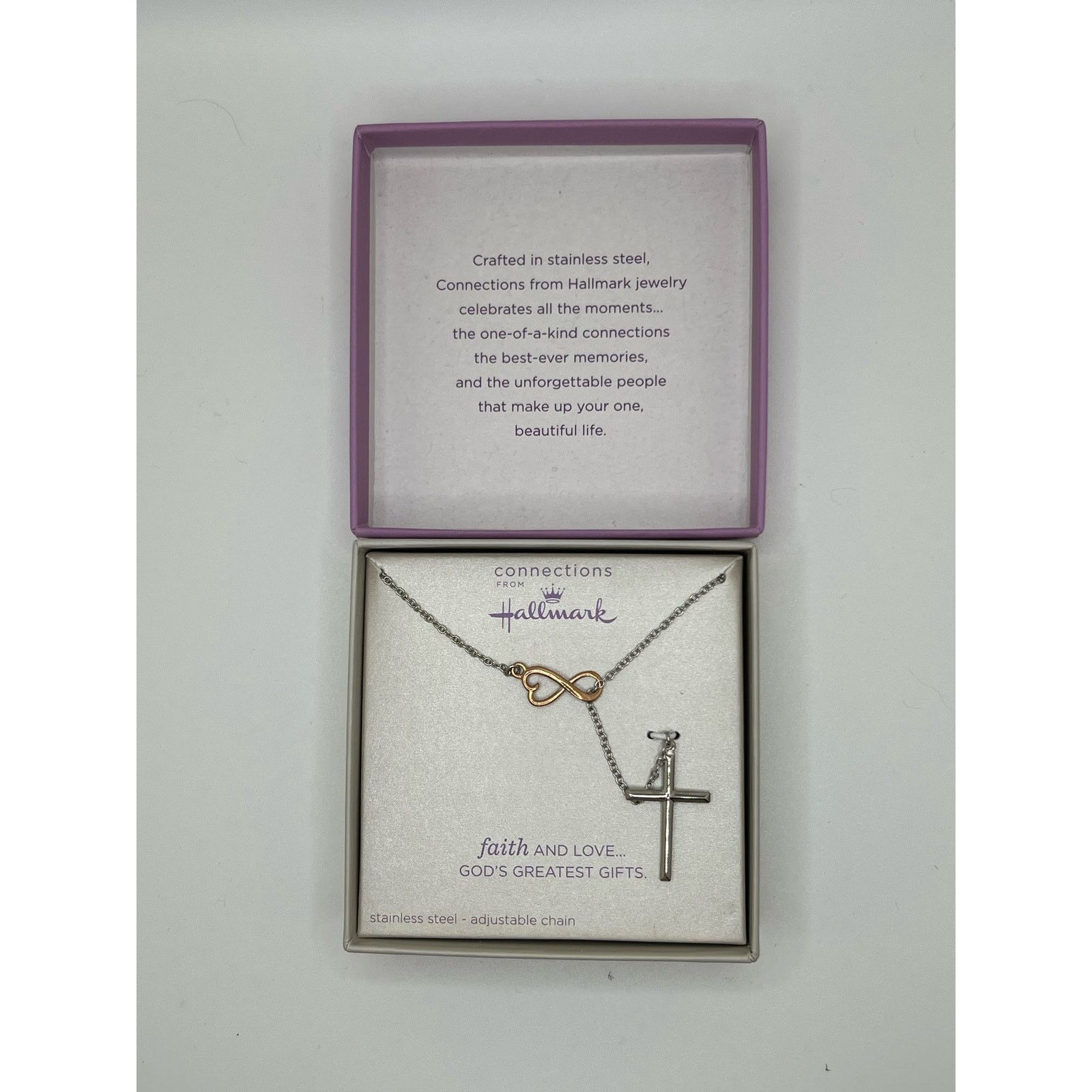 Other NWT-Hallmark Stainless Steel Cross Infinity Lariat Pendant Size ONE SIZE - 3 Thumbnail