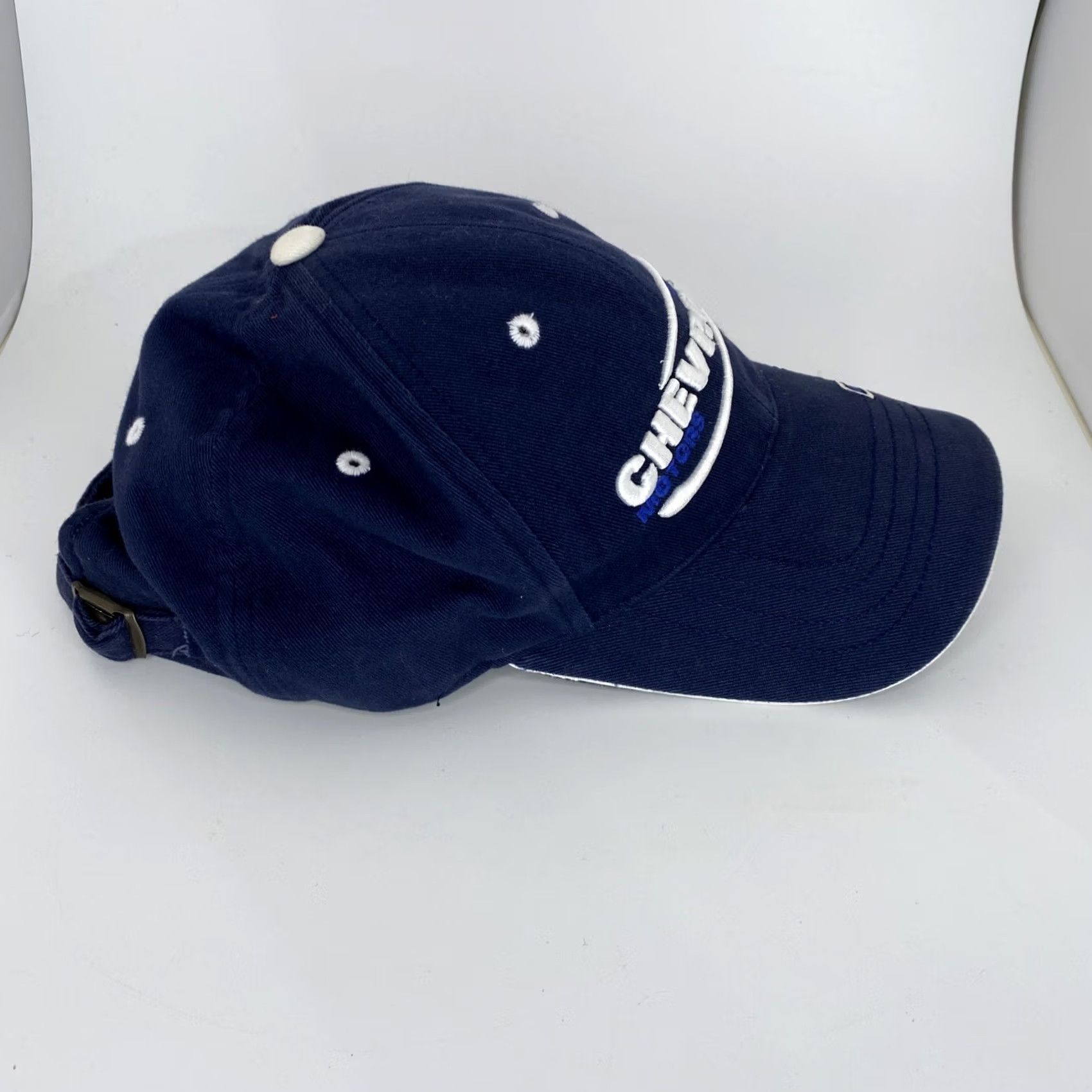 American Needle VINTAGE American Needle Chevrolet General Motors Adjustable Hat Blue Baseball Cap Men One Size Cotton Solid Cars Theme Size ONE SIZE - 4 Thumbnail