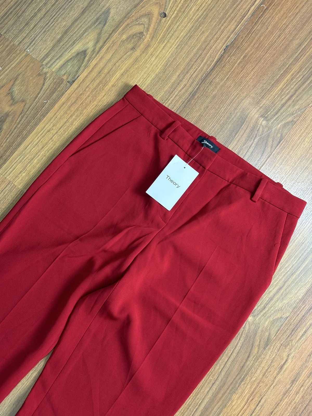 Theory Theory TREECA 4 Lipstick Admiral Crepe Pants Size 31" - 2 Thumbnail