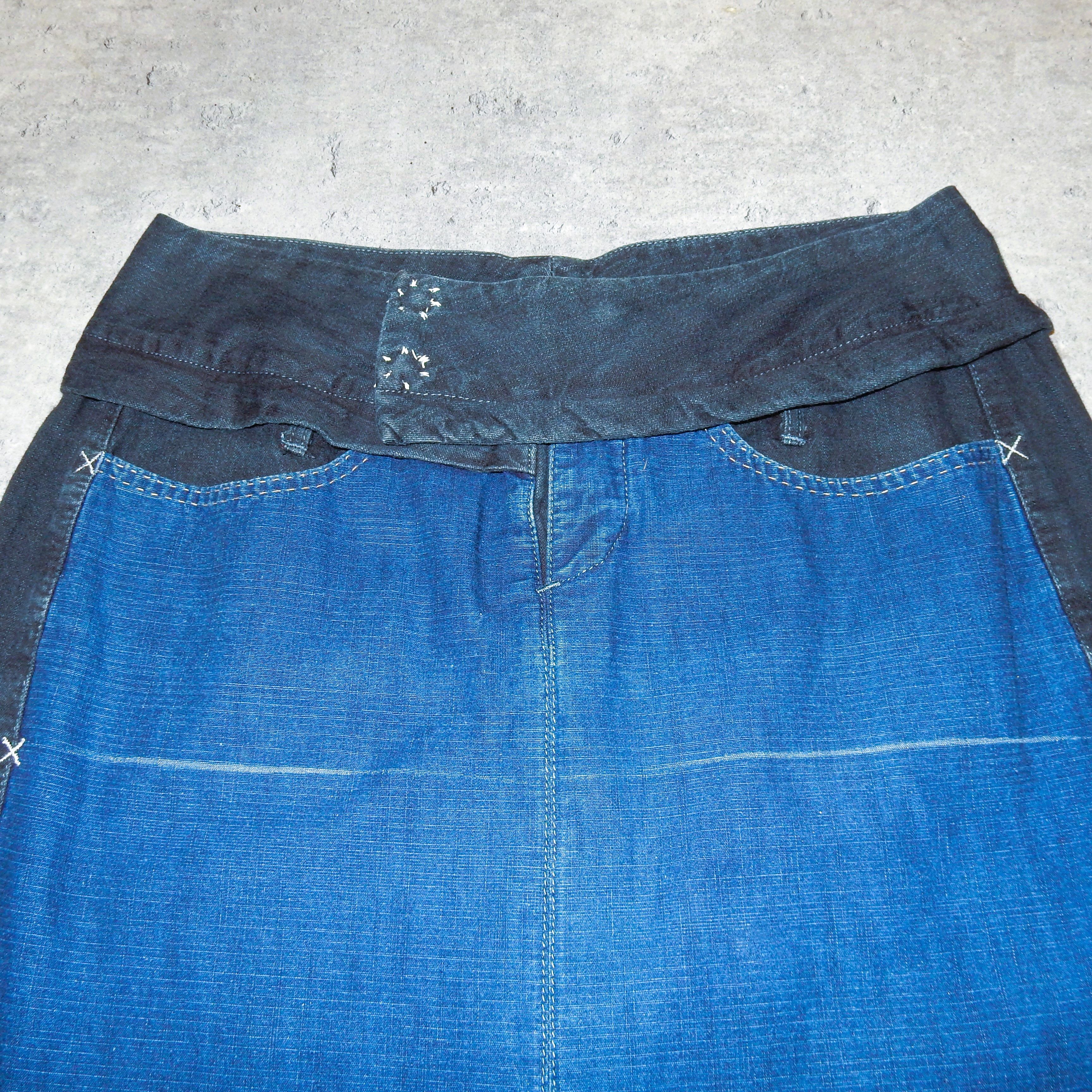 Marithe + Francois Girbaud × Vintage Marithe Francois Girbaud navy jeans maxi skirt - M Size 27" / US 4 / IT 40 - 7 Thumbnail