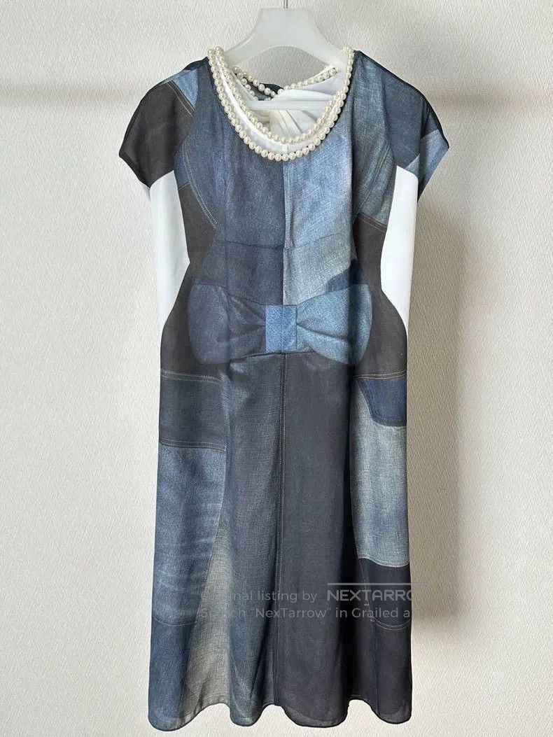 Junya Watanabe Junya Watanabe Denim Patchwork Dress Size S / US 4 / IT 40 - 1 Thumbnail
