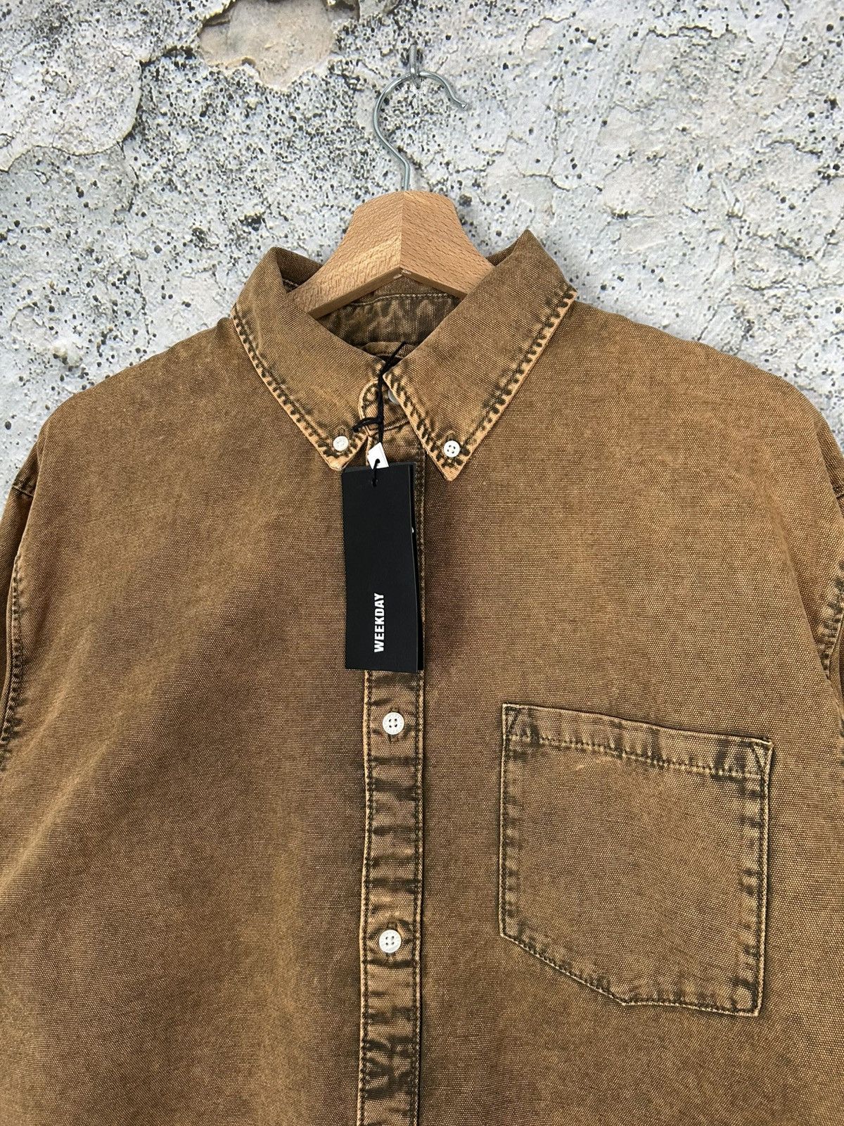 Weekday Weekday Malcon Overdyed Overshirt Streetwear Skate Rock Size US M / EU 48-50 / 2 - 3 Thumbnail
