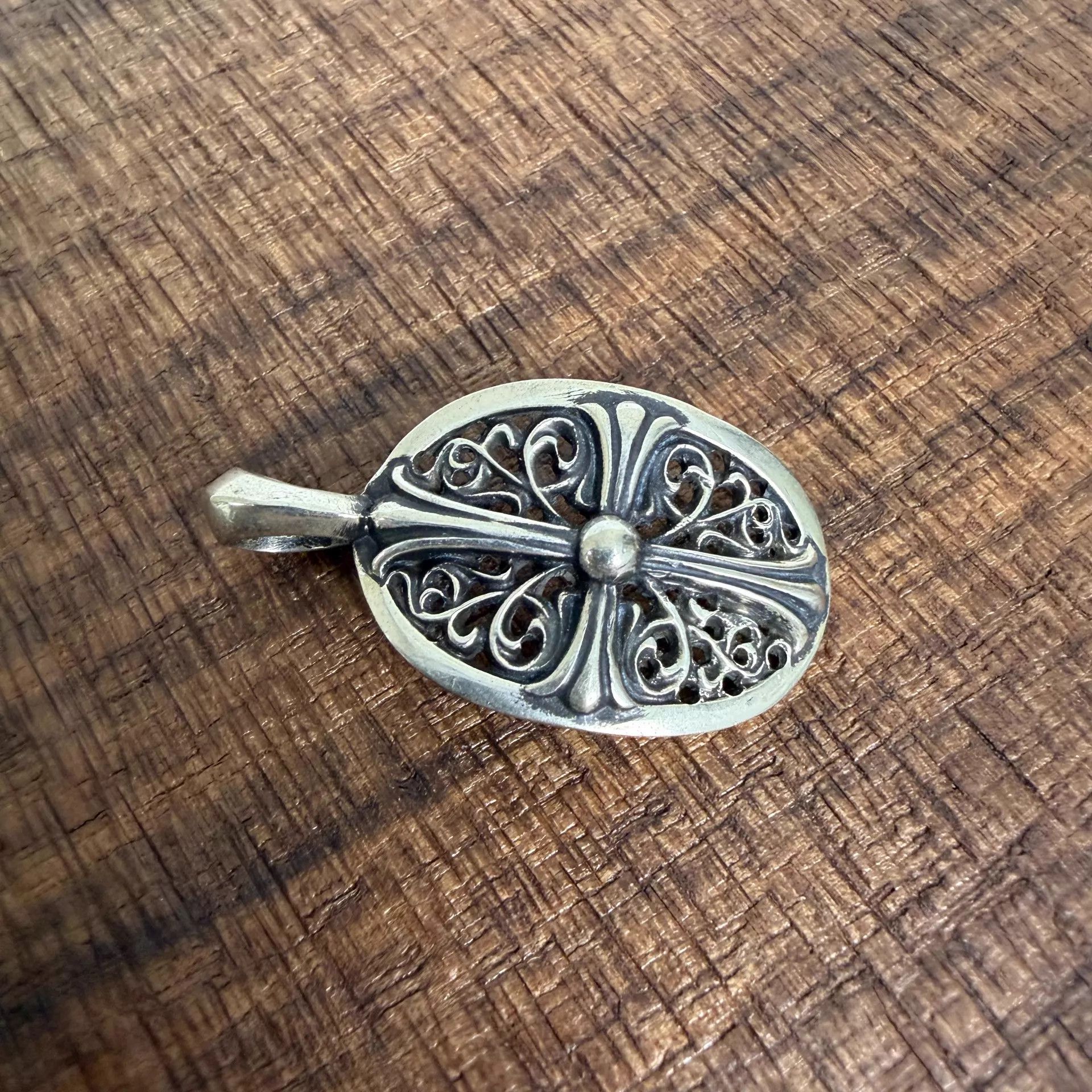 Chrome Hearts Chrome Hearts 925 Silver Oval Guardian Small Pendant Size ONE SIZE - 4 Thumbnail