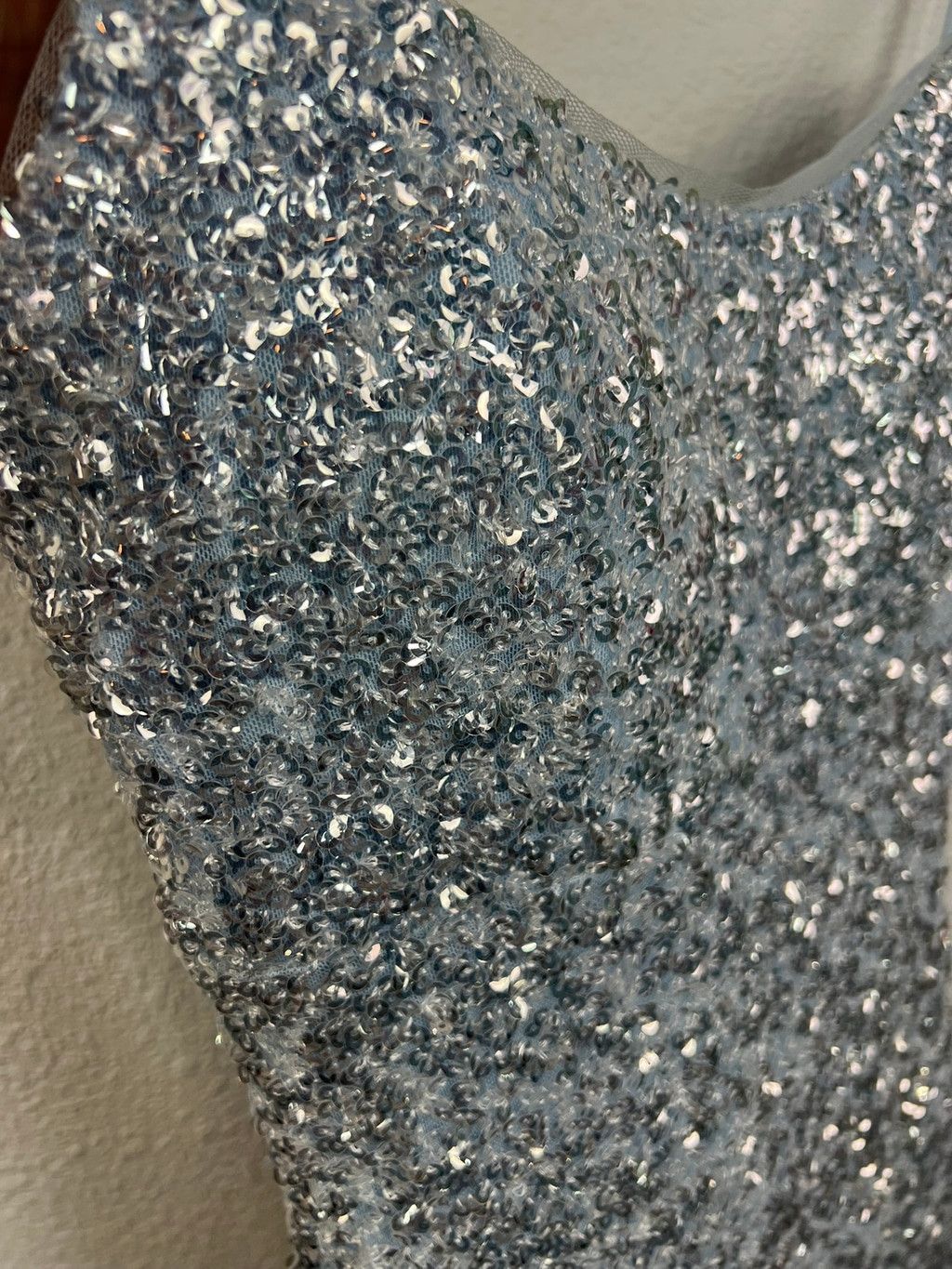 Other Betsy & Adam Ice Blue Silver Sequin Formal Gown, 4 Size S / US 4 / IT 40 - 3 Thumbnail