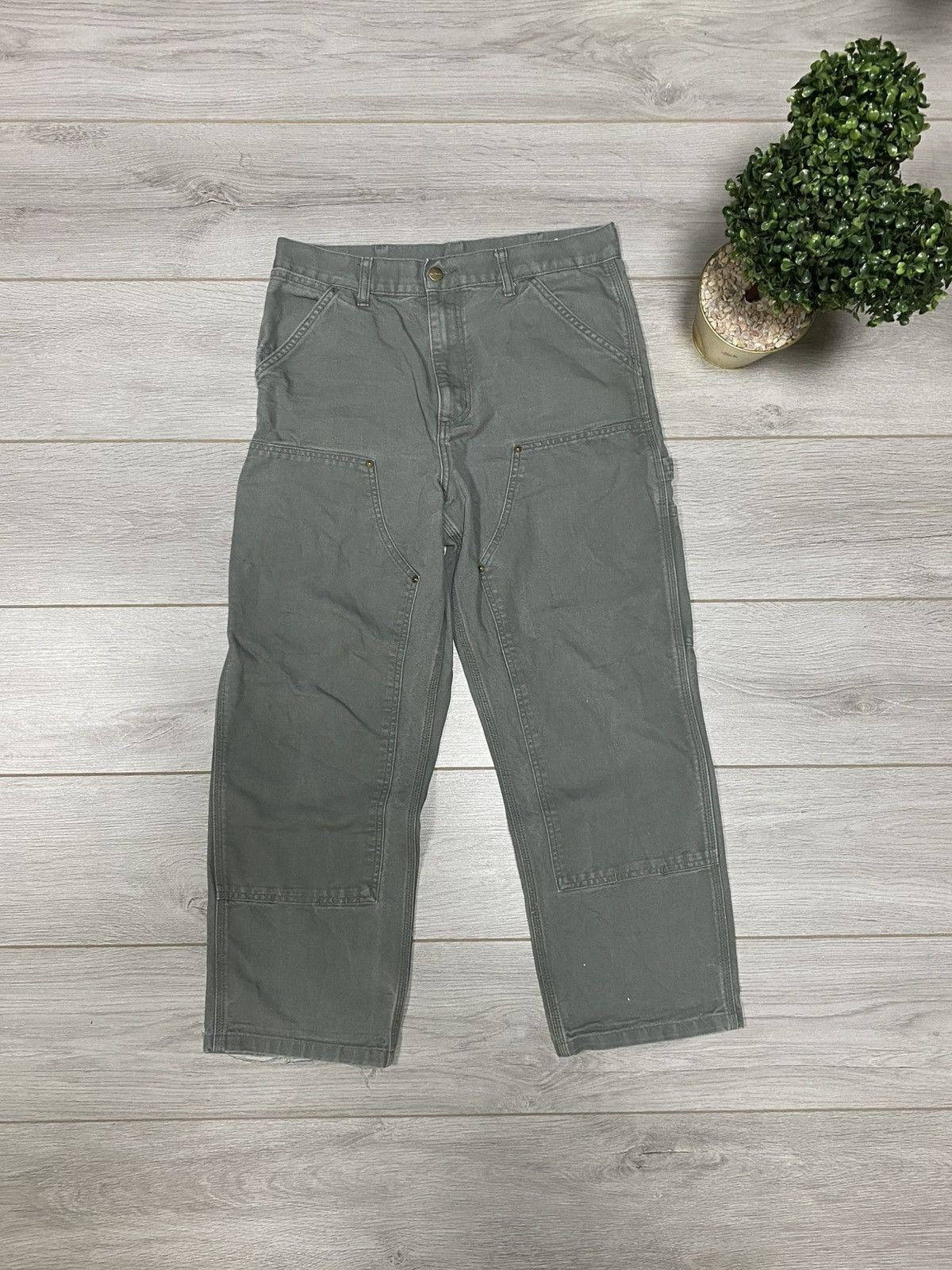 Carhartt Carhartt USA vintage double knee distressed cargo pants Size US 31 - 3 Thumbnail