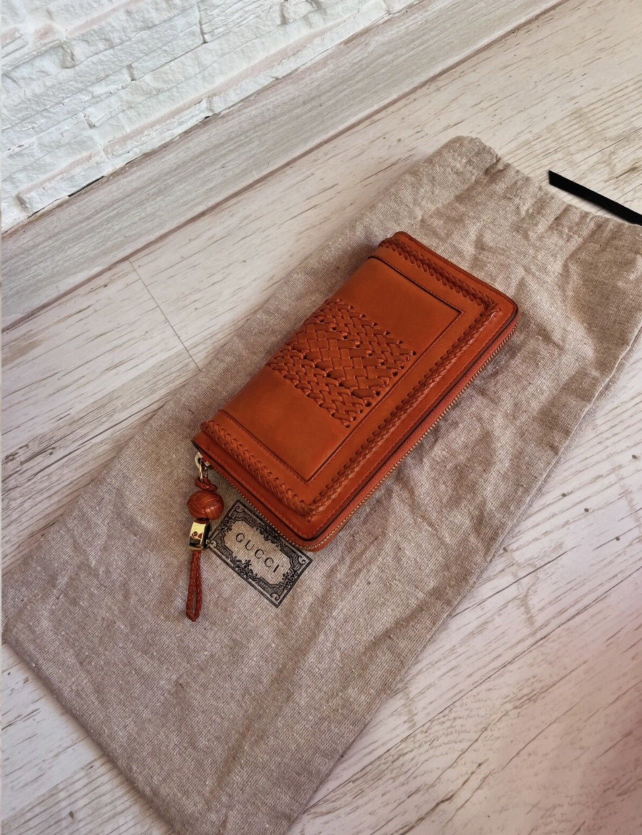 Gucci Gucci Woven Leather Long Wallet Size ONE SIZE - 7 Thumbnail