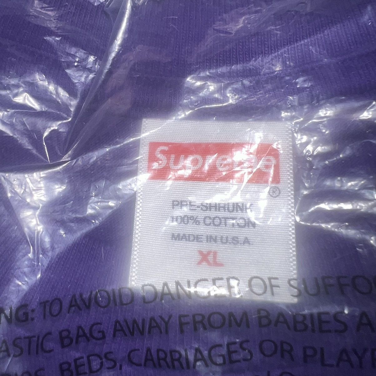 Supreme Supreme Yin Yang Tee Purple Size: XL Size US XL / EU 56 / 4 - 4 Thumbnail
