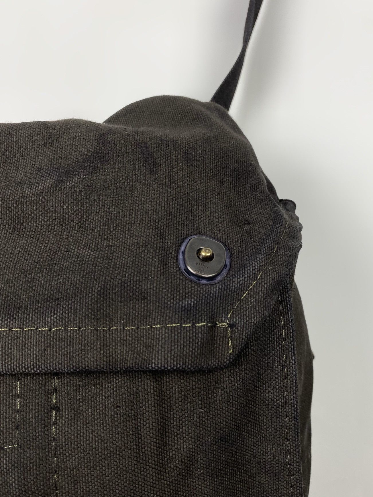 Vintage 80’s Vintage Garment Dyed Finnish Army Canvas Shoulder Bag Size ONE SIZE - 4 Thumbnail