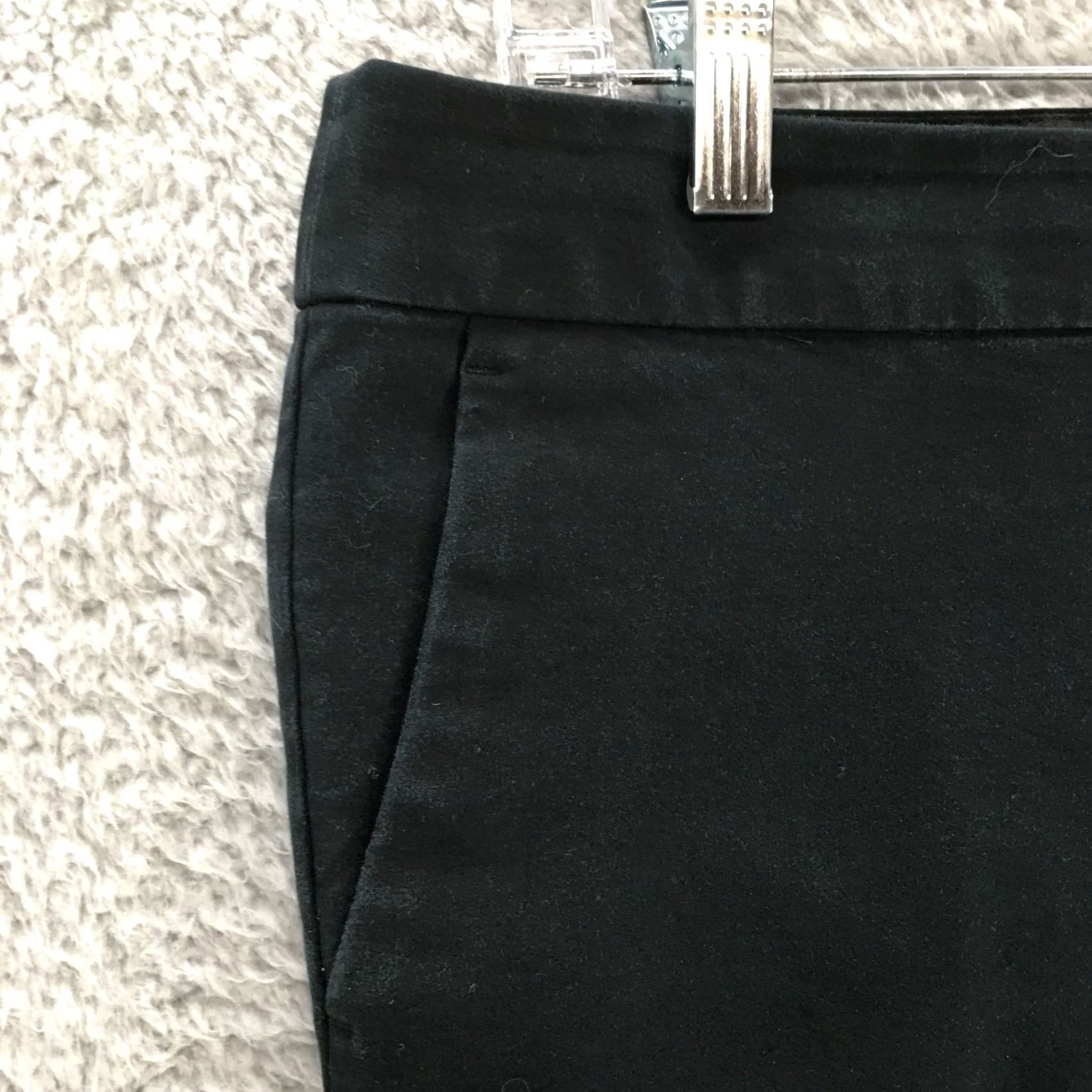 Banana Republic Banana Republic Hampton Fit Cropped Pants Womens 6P Black Mid Rise Tapered Flat Front Pockets Casual Size 28" / US 6 / IT 42 - 3 Thumbnail