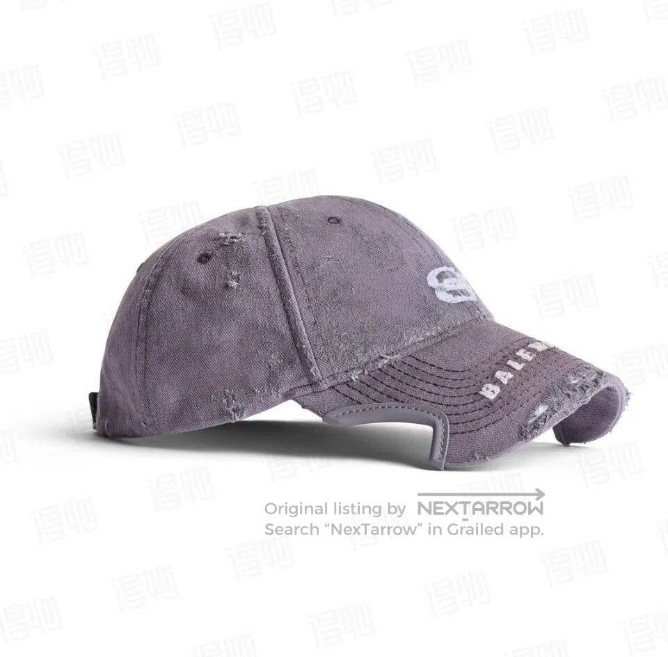 Balenciaga Balenciaga Distressed Embroidered Double. Size ONE SIZE - 2 Thumbnail