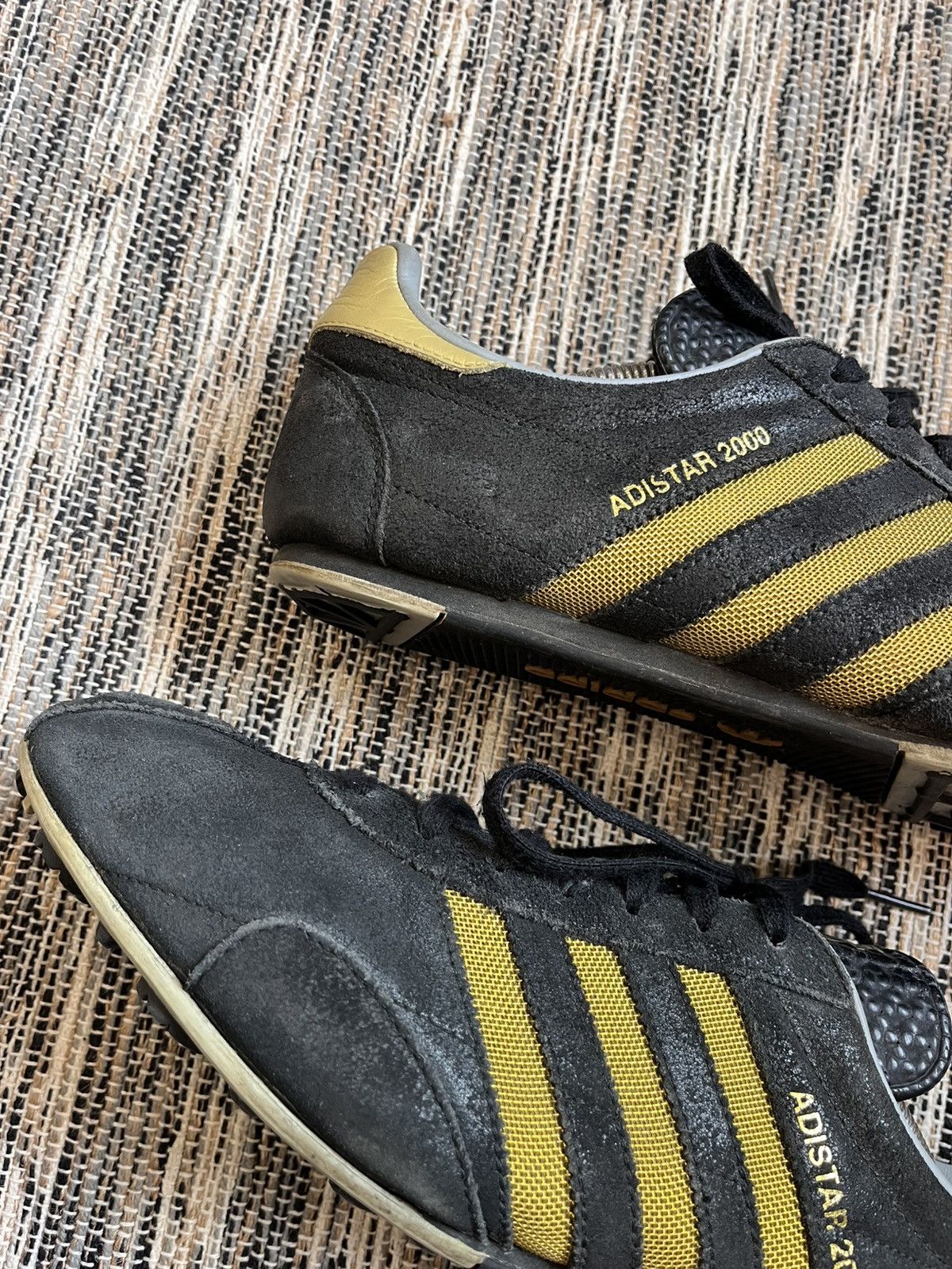 Adidas × Vintage Rare Vintage Adidas Adistar2000 black running track shoes Size US 11 / EU 44 - 6 Thumbnail