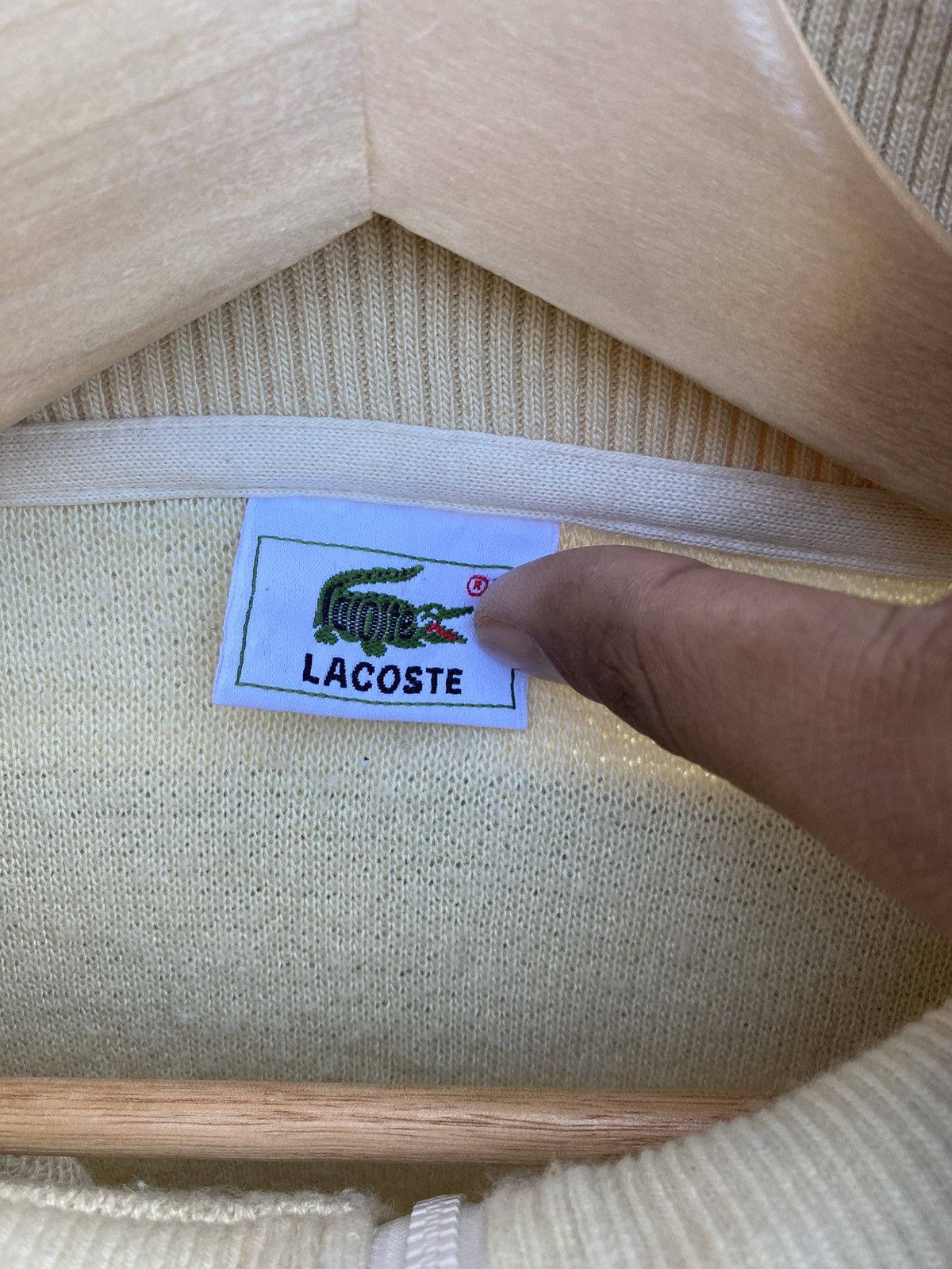 Lacoste Vintage Lacoste Baggy Knitwear Half Zipper Sweatshirt Size US L / EU 52-54 / 3 - 7 Thumbnail