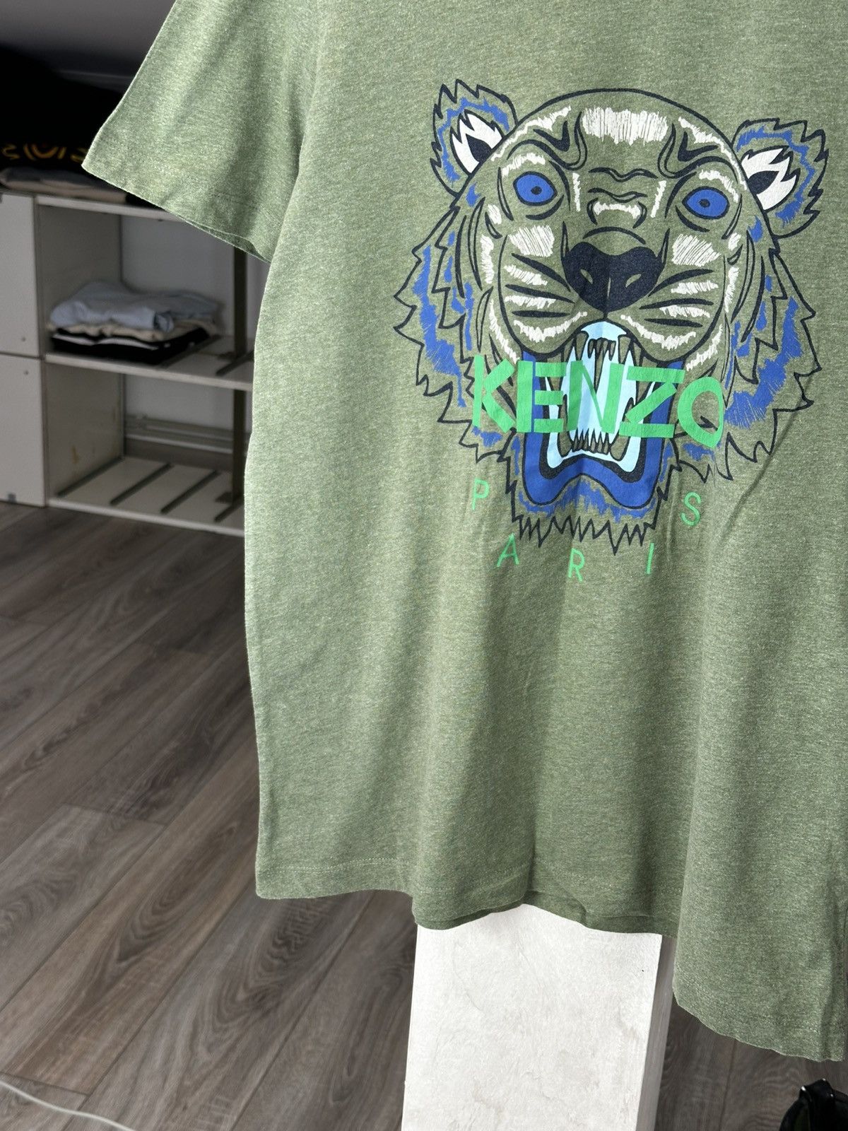 Kenzo Luxury Kenzo Tiger Logo Tee Vintage Green Size US L / EU 52-54 / 3 - 4 Thumbnail