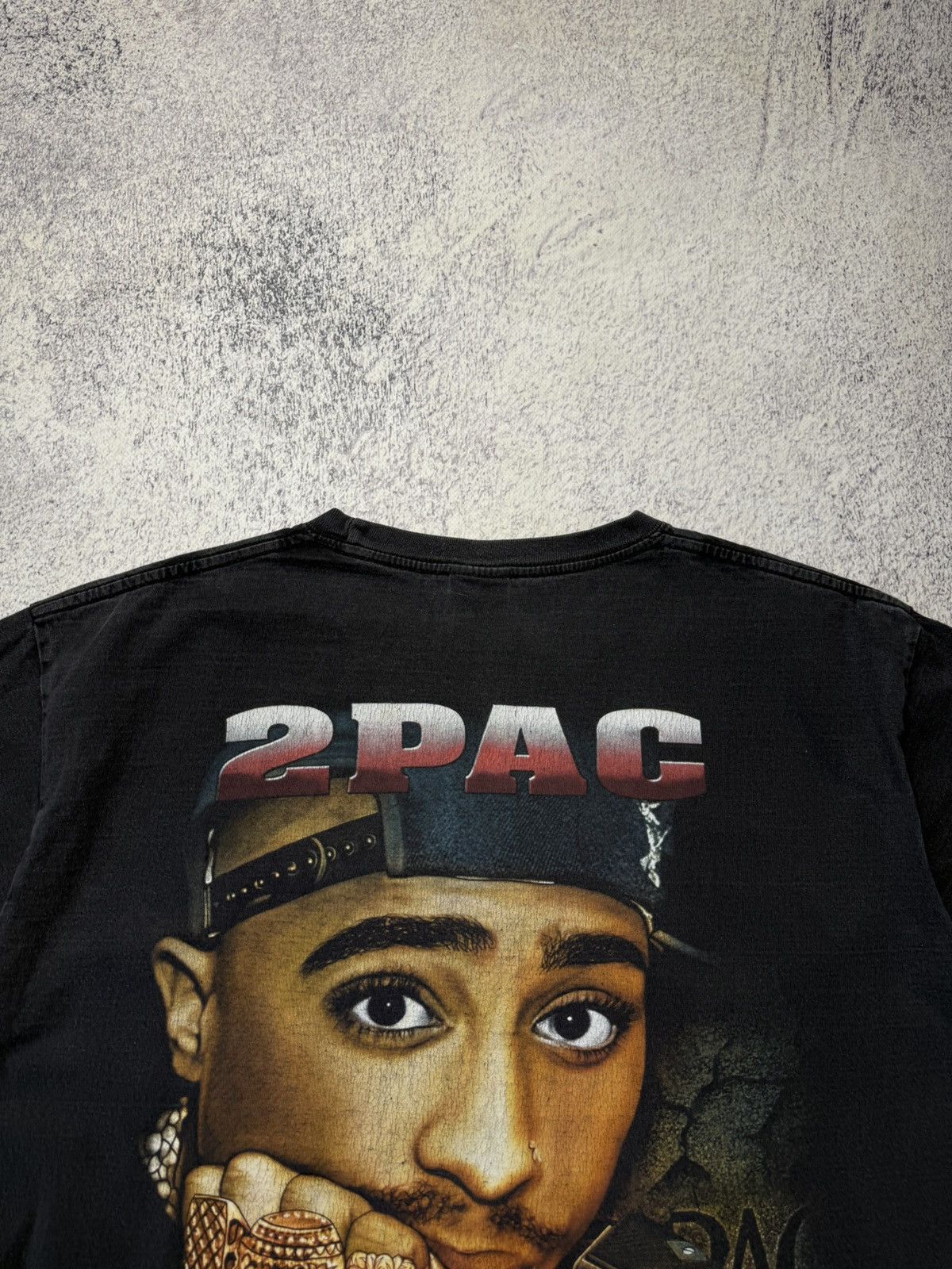 Vintage Vintage 2Pac Rap Tee Rock Tees 1996 Grail Very Rare Tee L Size US L / EU 52-54 / 3 - 18 Thumbnail