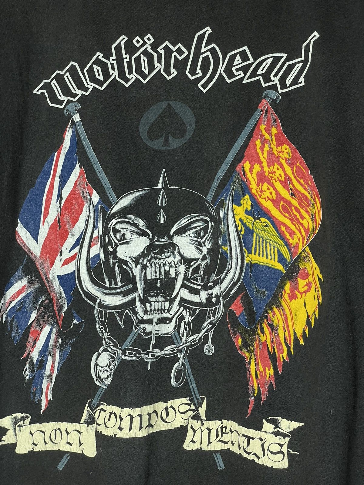 Band Tees × Vintage Motorhead Crazy 1991 Cutoff Lemmy Tour Single stich Tee Size US M / EU 48-50 / 2 - 8 Thumbnail
