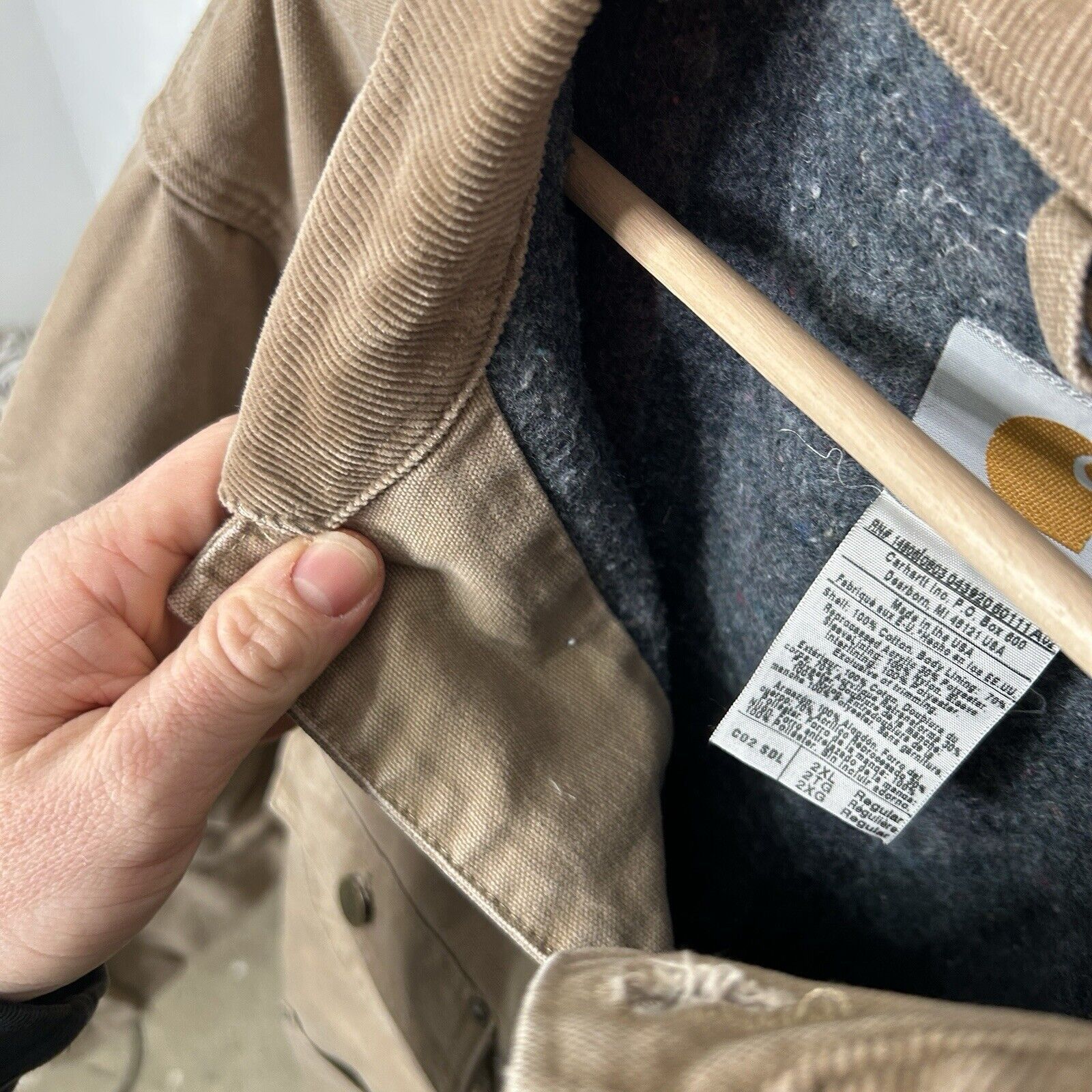 Carhartt Vintage Carhartt Blanket-Lined Chore Coat “Saddle” C02 SDL Size US XXL / EU 58 / 5 - 10 Thumbnail