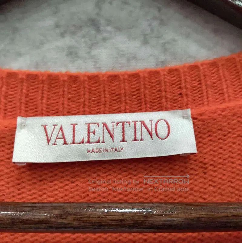 Valentino Valentino Winter Orange Wool Pullover Sweater . Size S / US 4 / IT 40 - 3 Thumbnail