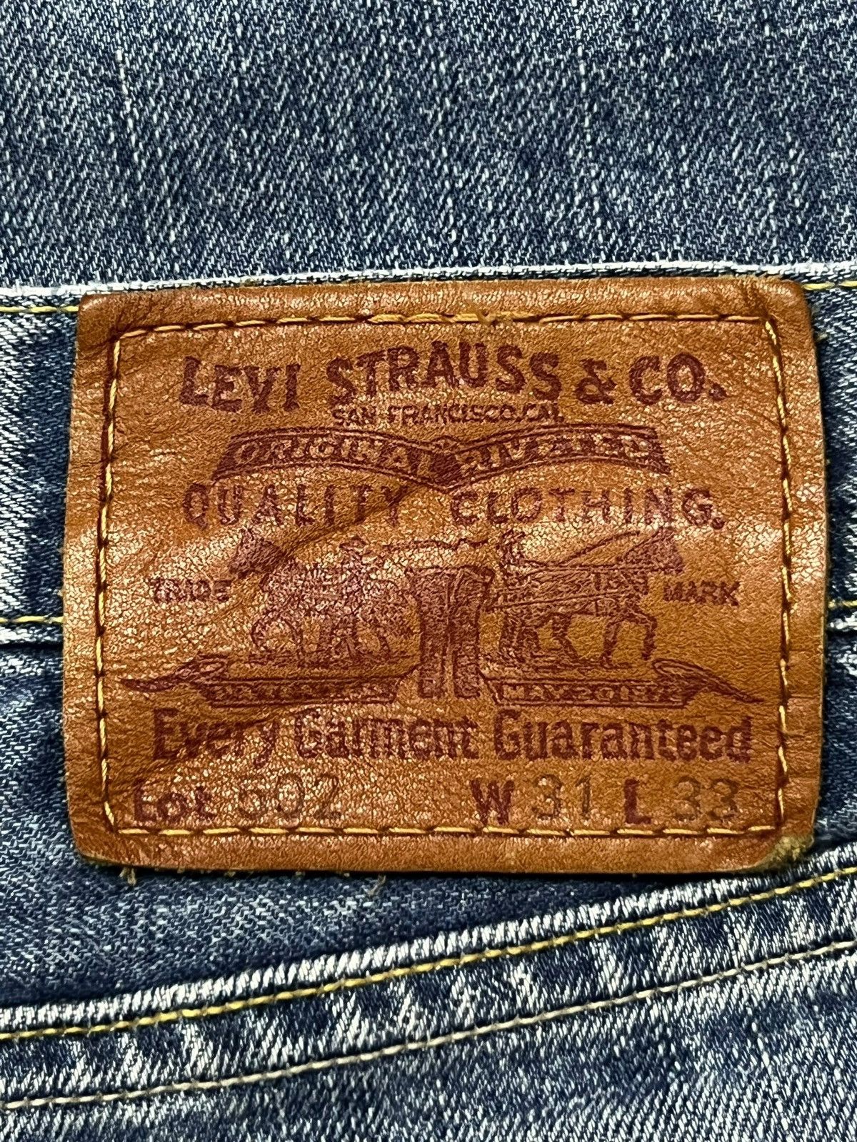 Levi's Vintage Levi’s 502 Japan - Faded Wash, Distressed Denim Size US 32 / EU 48 - 11 Thumbnail