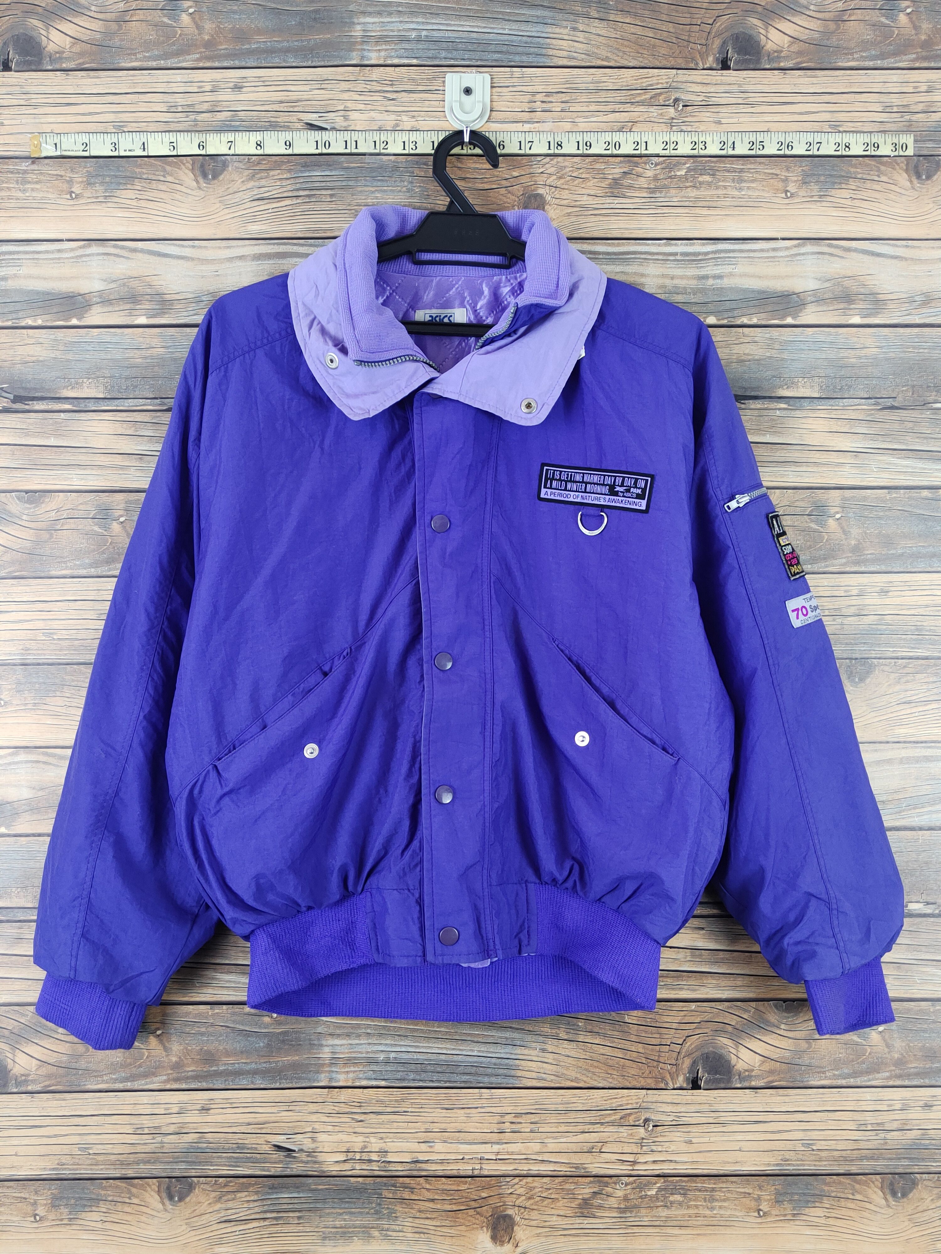 Asics japan vintage Purple Sweater #W966