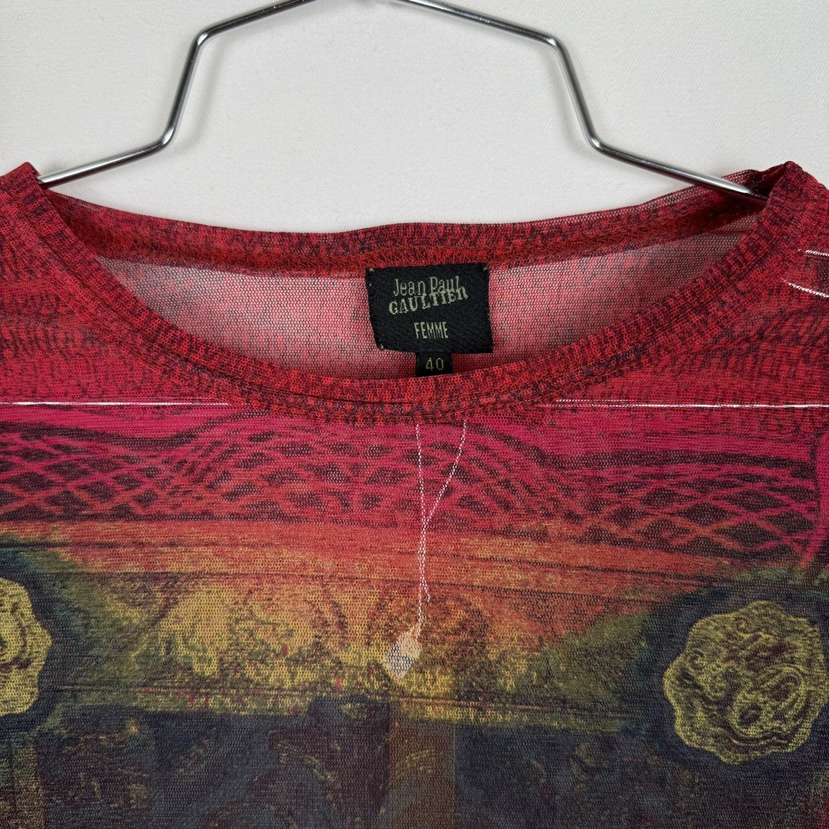 Jean Paul Gaultier JEAN PAUL GAULTIER FEMME MICRO MESH T-SHIRT Size S / US 4 / IT 40 - 4 Thumbnail