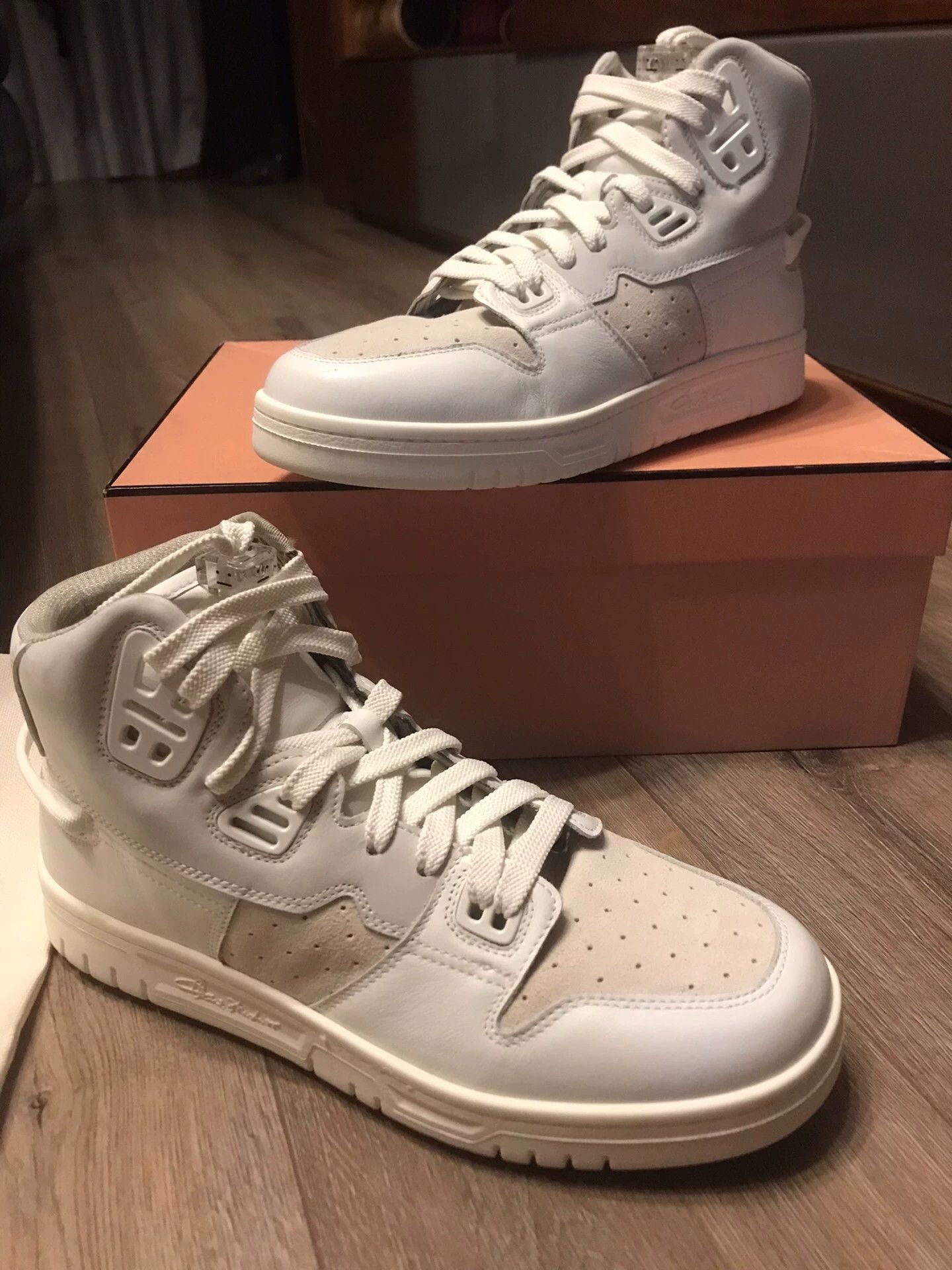 Acne Studios Acne Studios Hi-Top Smile Colorblock Leather 43 Sneakers Size US 10 / EU 43 - 7 Thumbnail