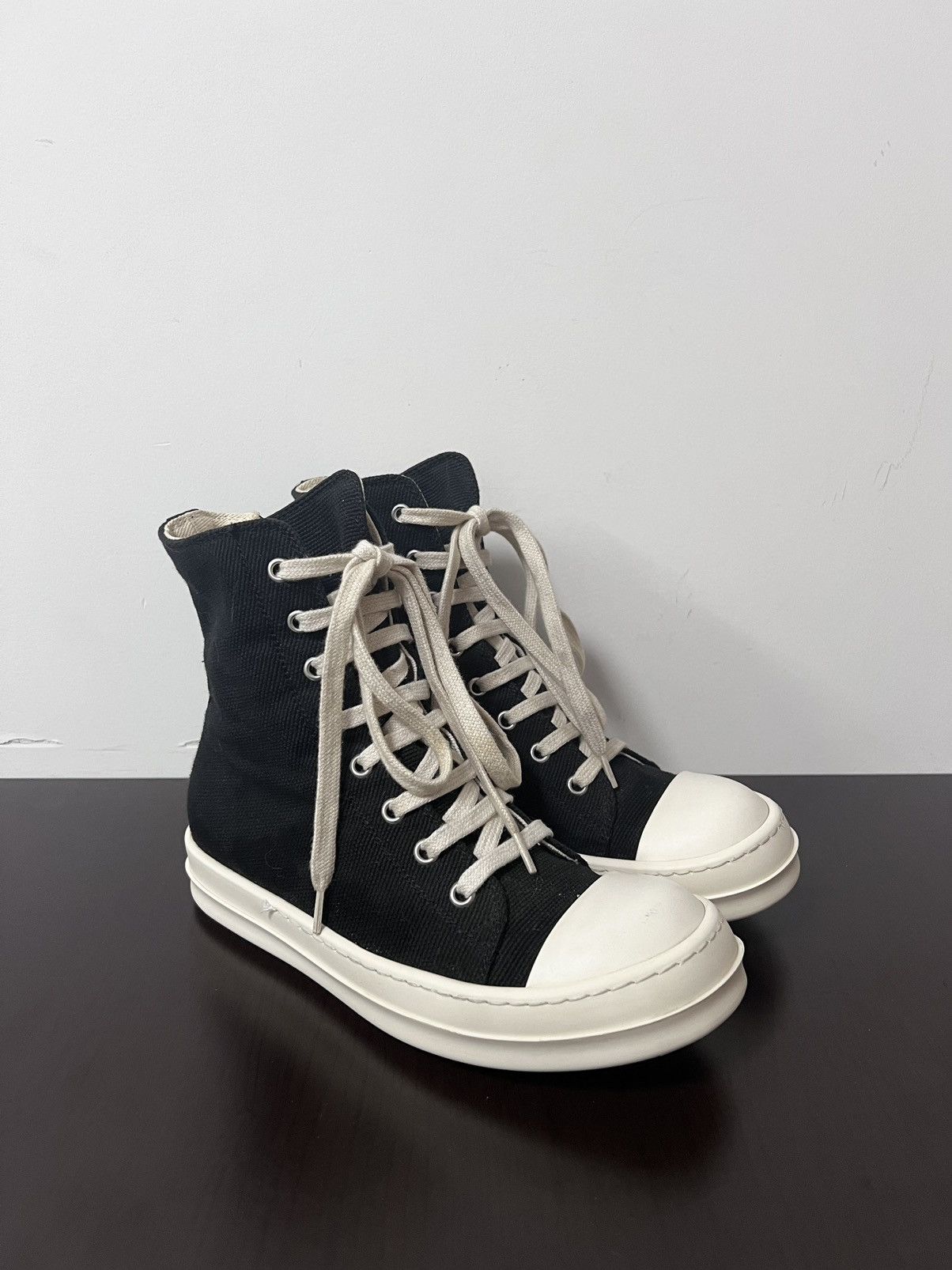 Rick Owens Drkshdw Rick owens ramones high top sneakers sz 36 Size US 6 / IT 36 - 4 Thumbnail