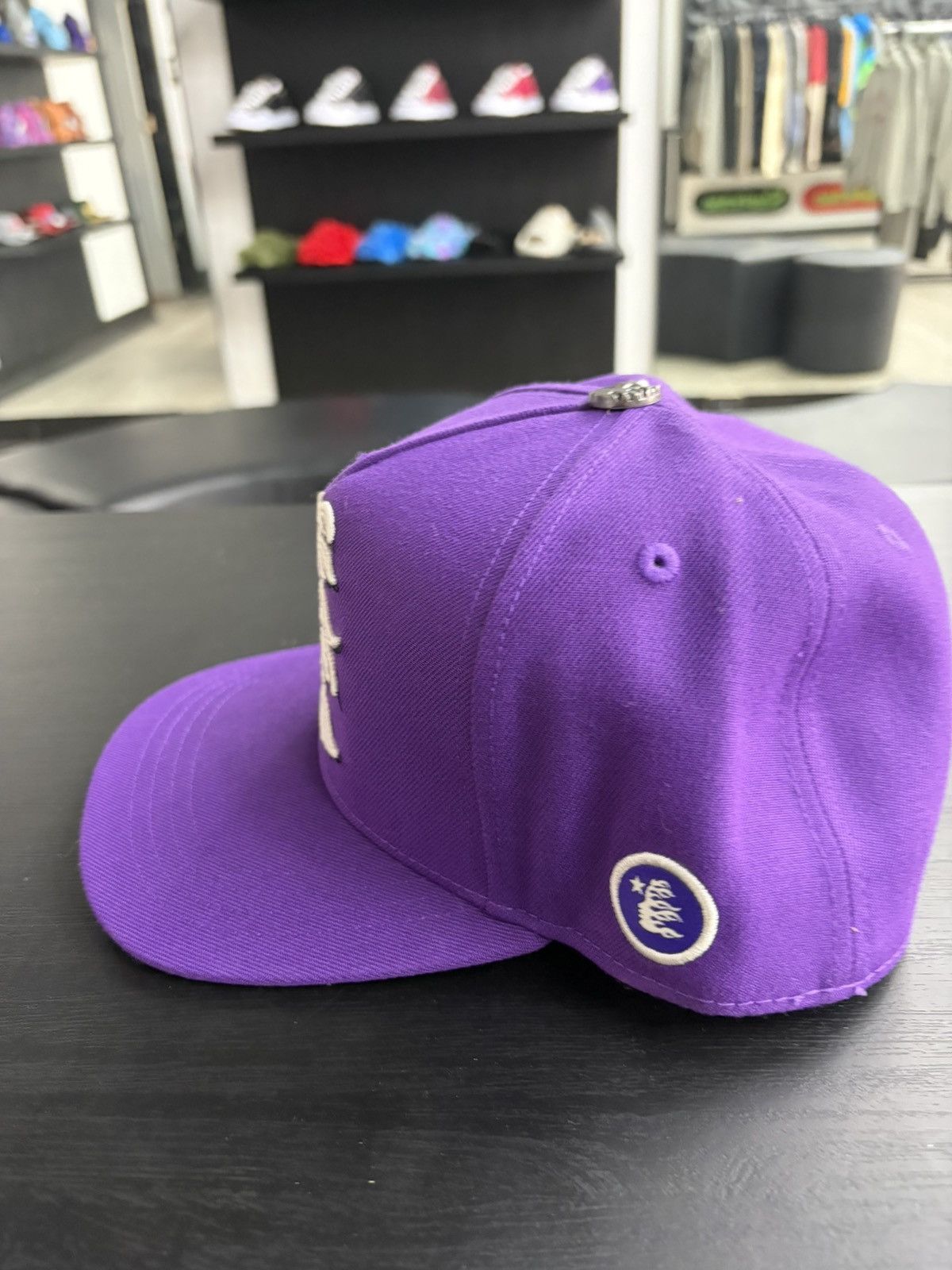 HELLSTAR HellStar OG Logo Fitted 59Fifty Hat Purple Size 7 3/8 Size ONE SIZE - 2 Thumbnail