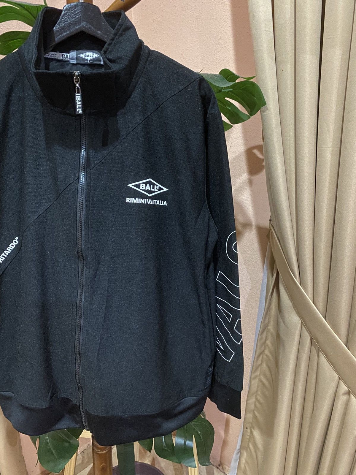 Other BALL Rimini Italia Black Polyester Track Jacket Size US L / EU 52-54 / 3 - 4 Thumbnail