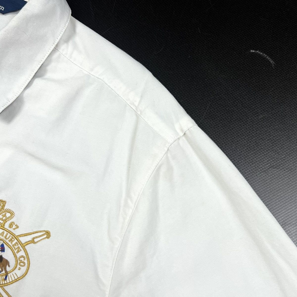 Polo Ralph Lauren × Vintage Vintage Polo Ralph Lauren Logo #3 Cotton Casual Owershirt -L Size US L / EU 52-54 / 3 - 16 Thumbnail