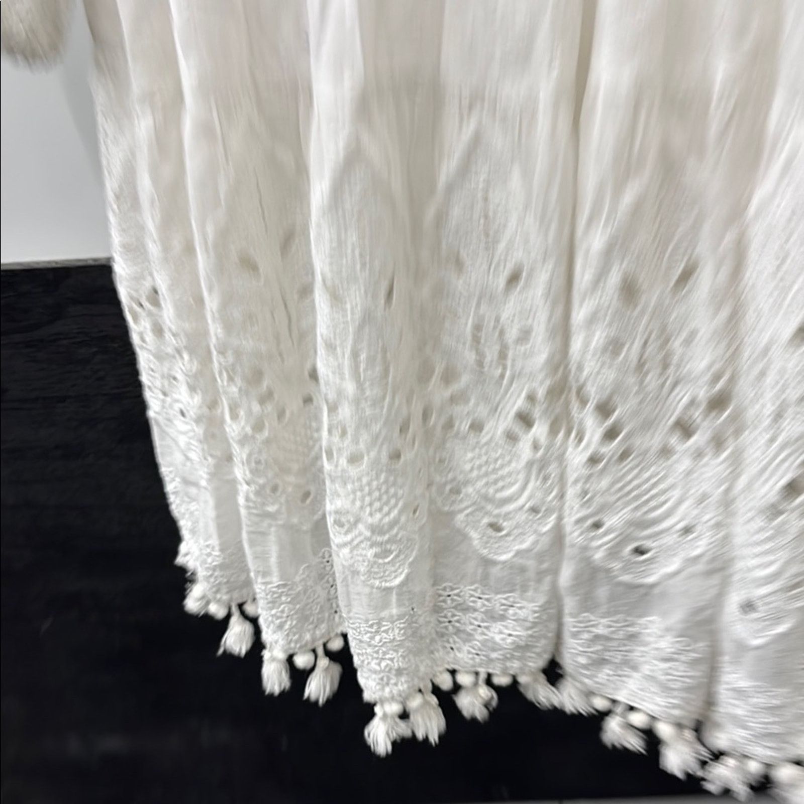 Other NWT Antica Sartoria White Boxy Embellished Tunic Top OneSize Size ONE SIZE - 9 Thumbnail