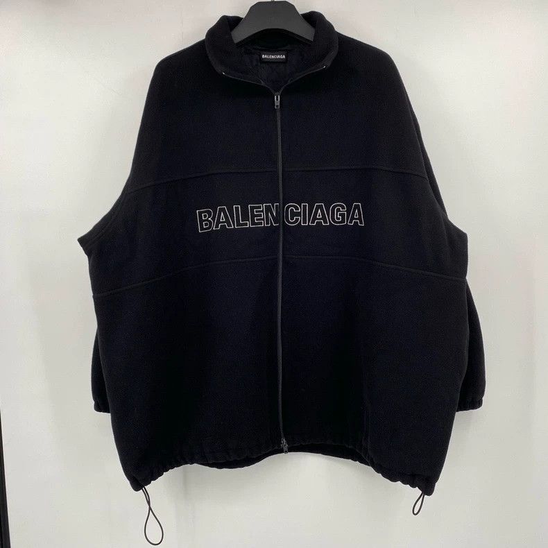 Balenciaga Balenciaga Chest Logo Fleece Zip Jacket Size US M / EU 48-50 / 2 - 1 Thumbnail