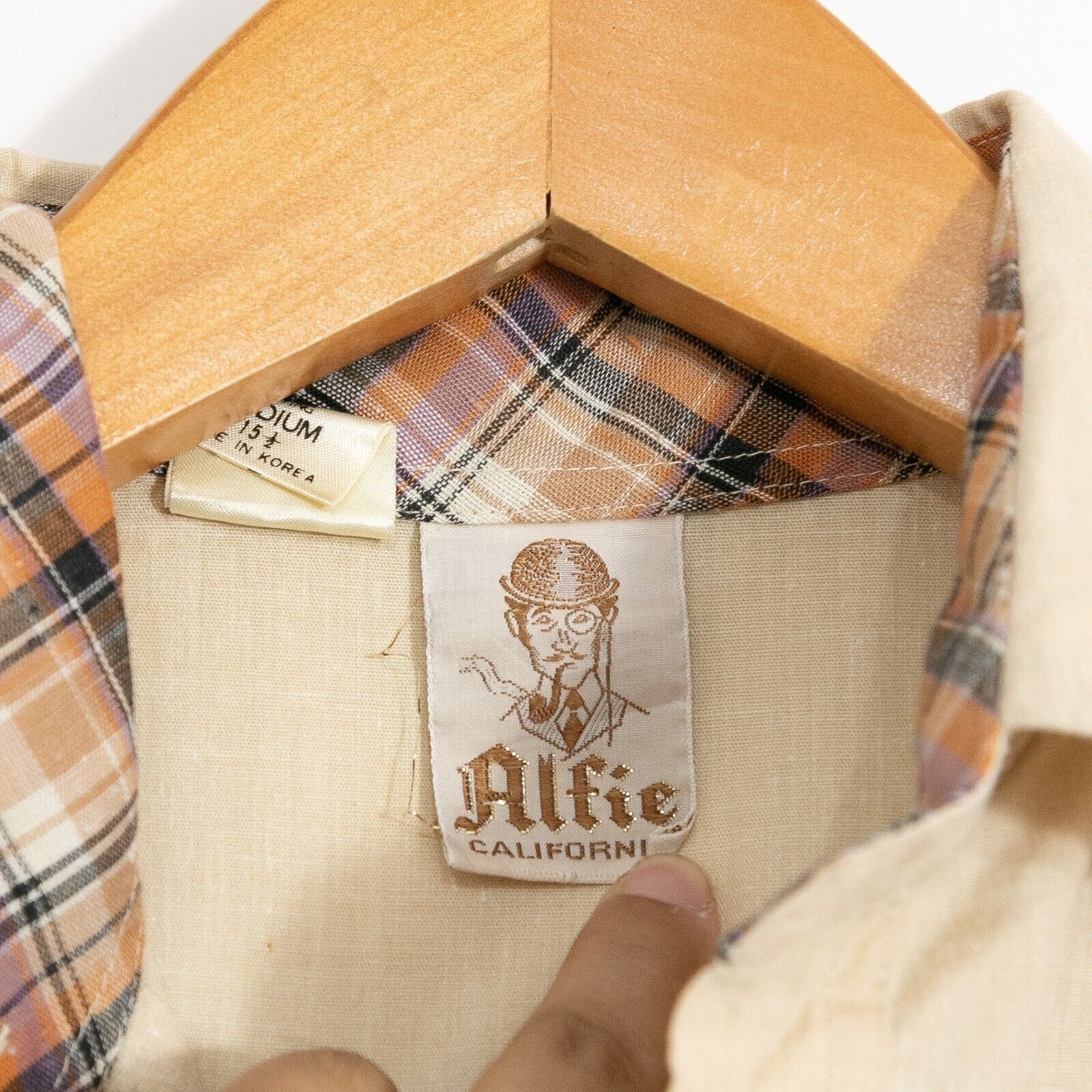 Vintage Vintage 70s Alfie California Button Up Shirt M Plaid Retro Size US M / EU 48-50 / 2 - 3 Thumbnail