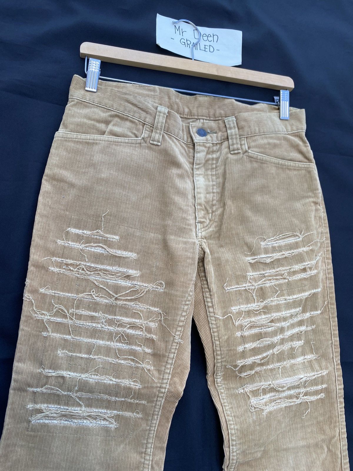 Hysteric Glamour Rare Vintage Hysteric Glamour distressed corduroy pant Size US 31 - 11 Thumbnail